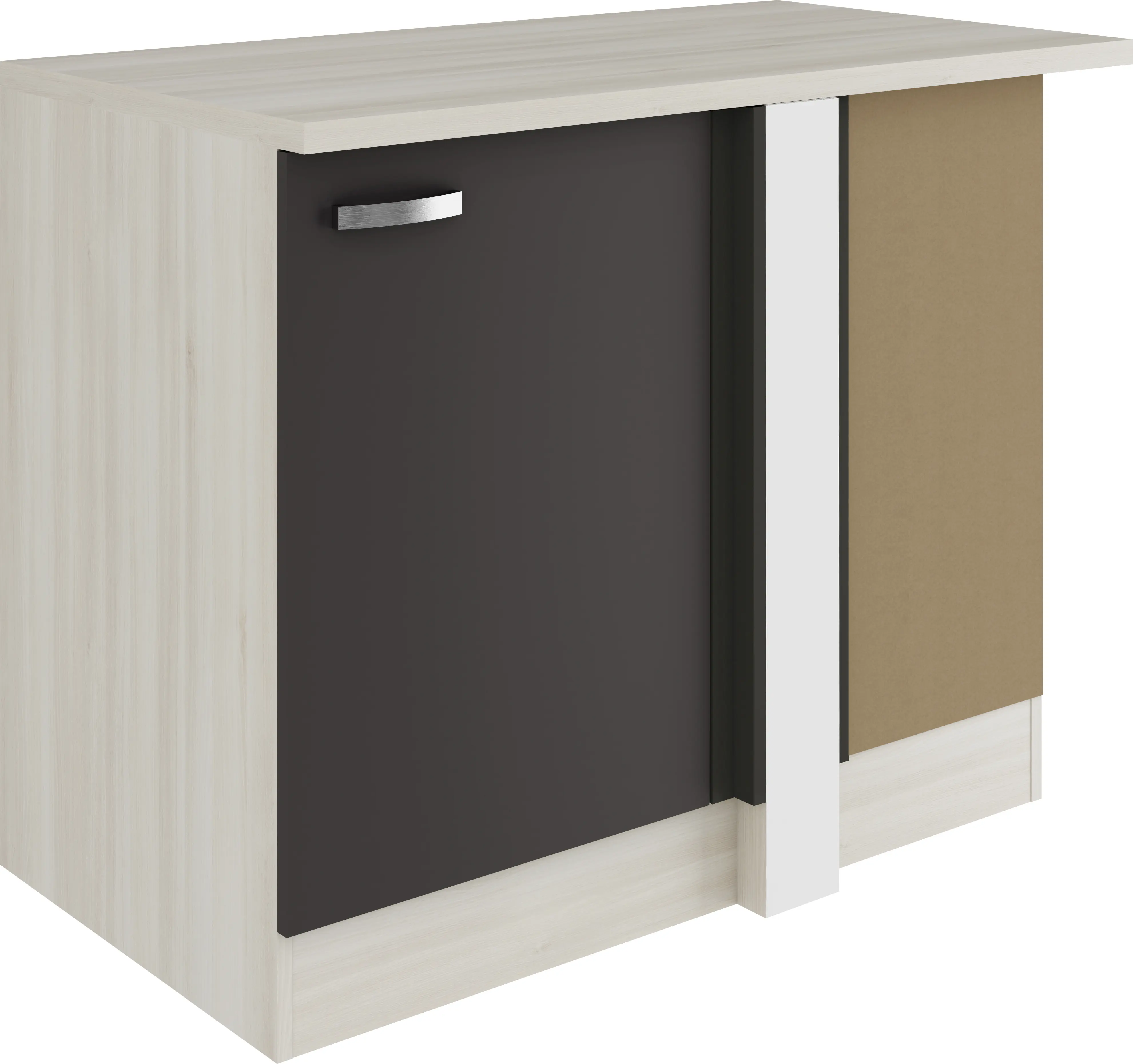 Optifit Eckunterschrank Faro 220 anthrazit/akazie 60 cm