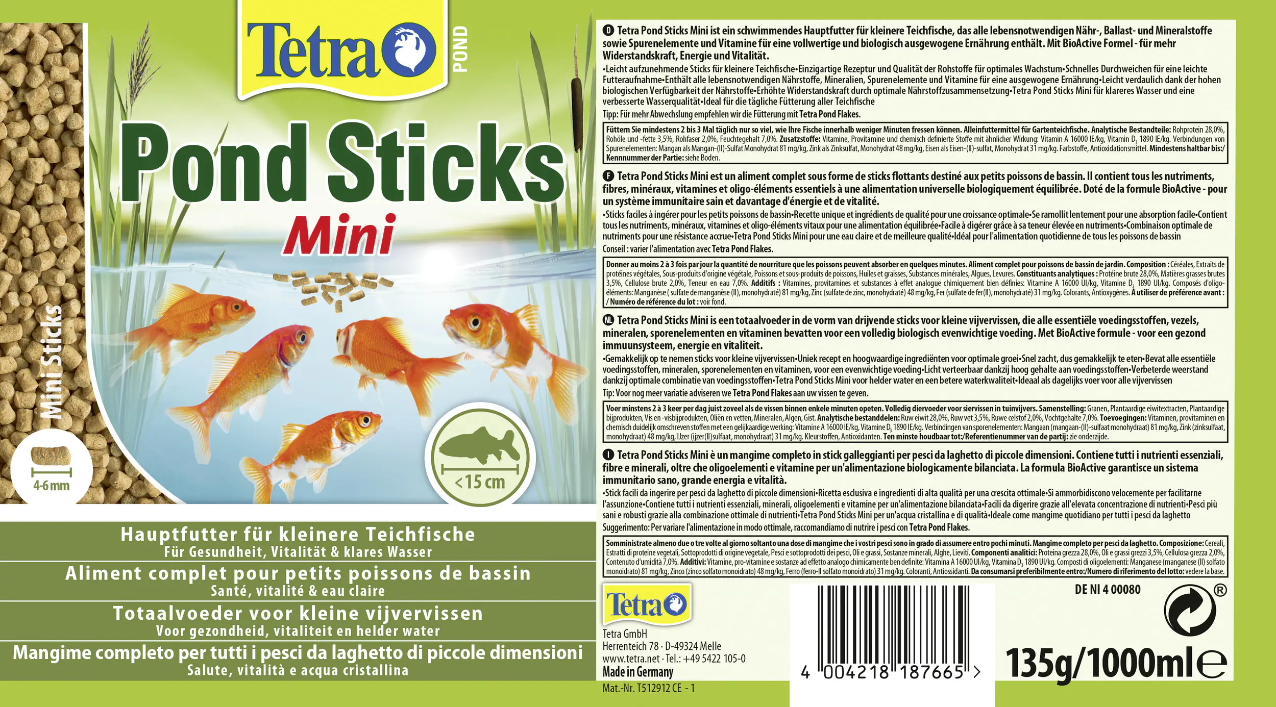 Tetra Pond Teichsticks Mini 1 L