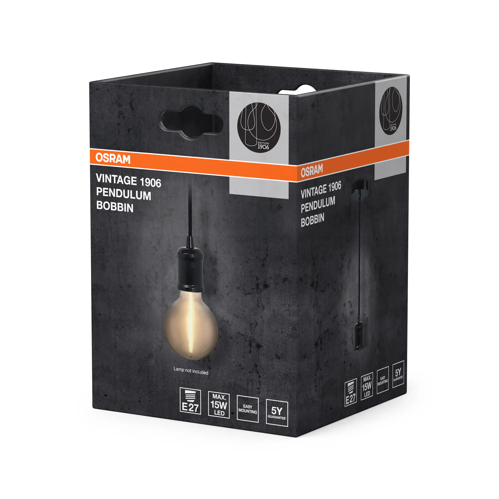 Osram Pendelleuchte 1906 Pendulum 163 cm schwarz matt Osram Pendelleuchte 1906 Pendulum 163 cm schwarz matt