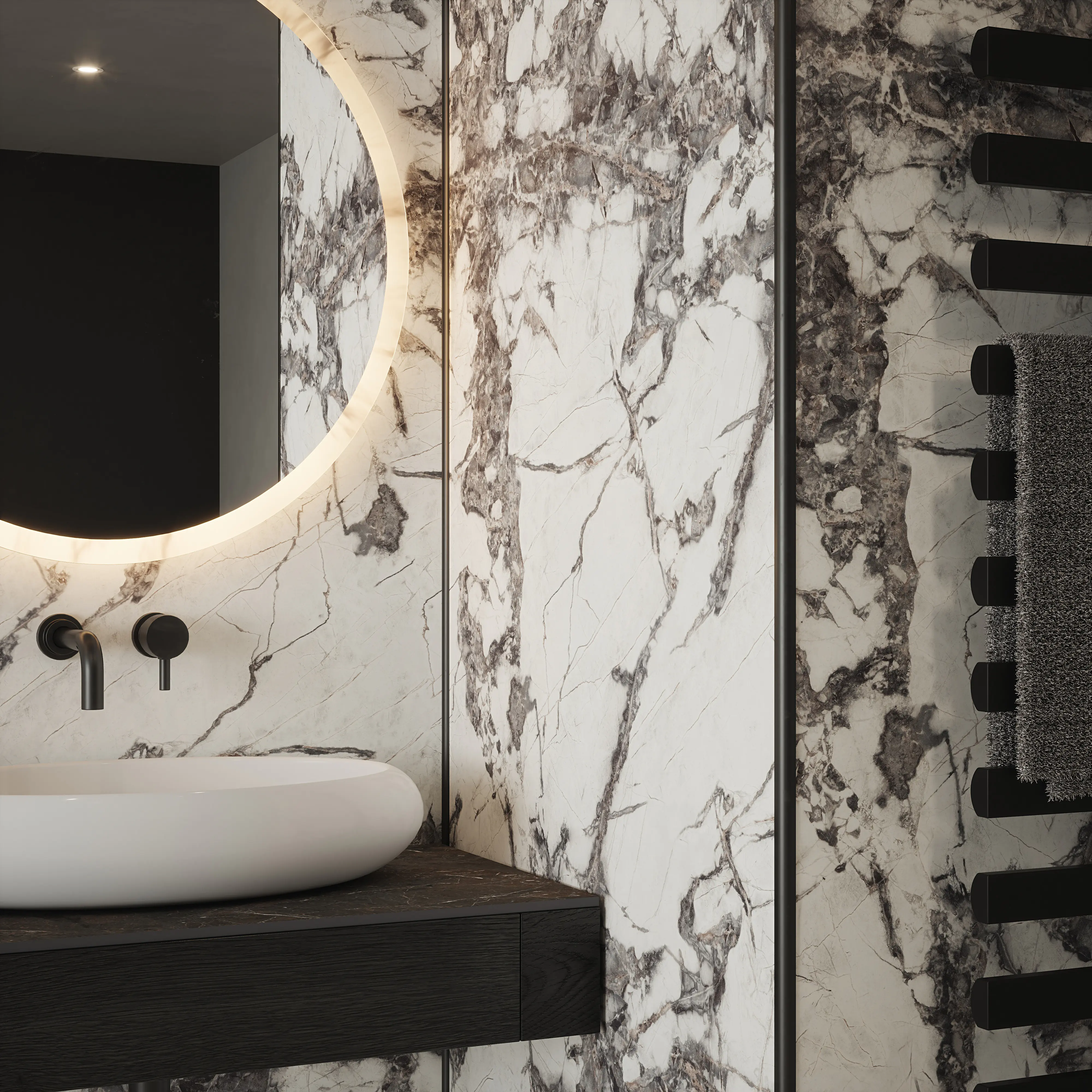Wetwall Alloy Wandpaneel  Calacatta Fantasia 120 x 244 cm
