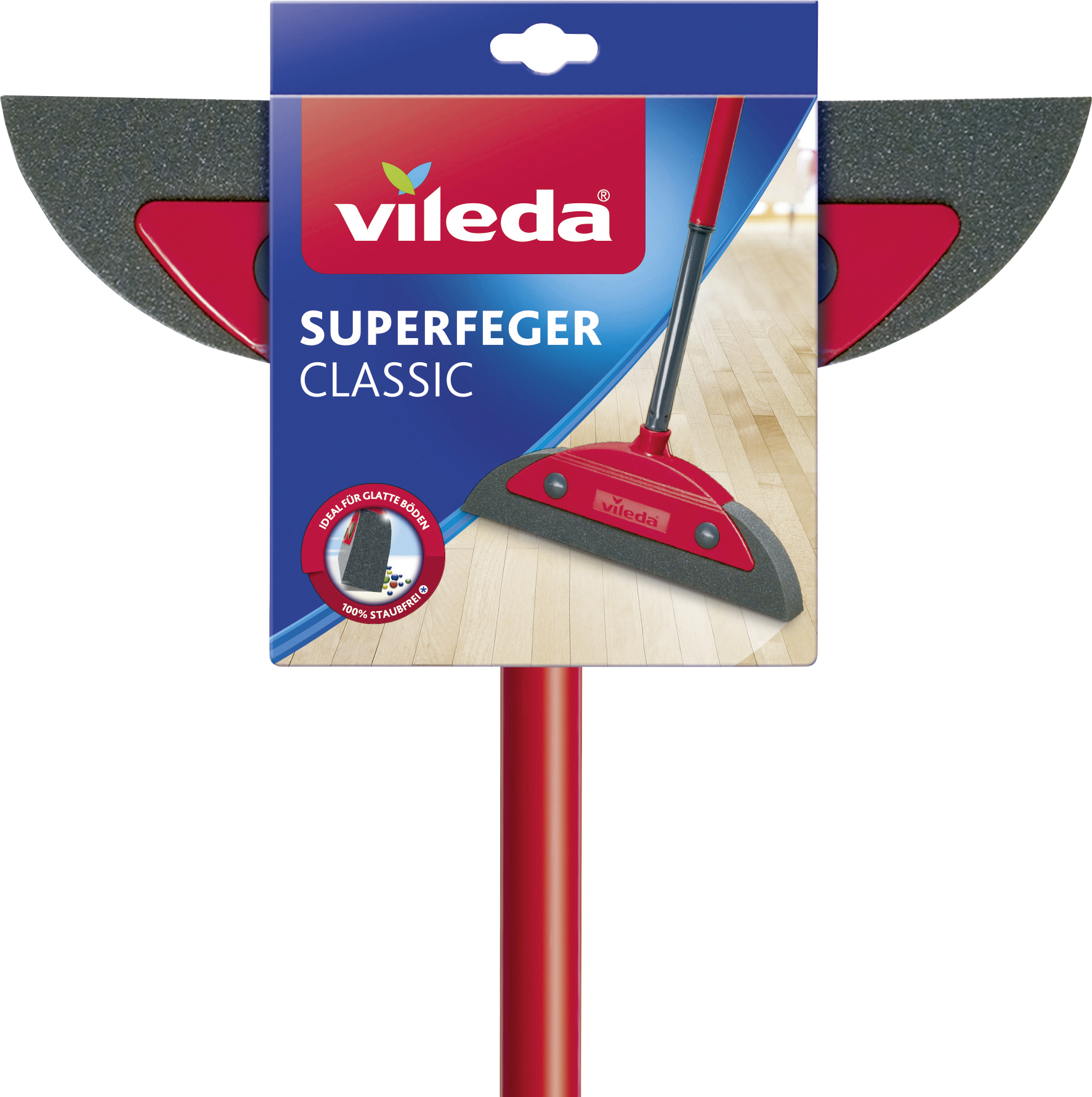 Vileda Schaumstoffbesen Classic mit Teleskopstiel 75-130 cm Vileda Schaumstoffbesen Classic mit Teleskopstiel 75-130 cm