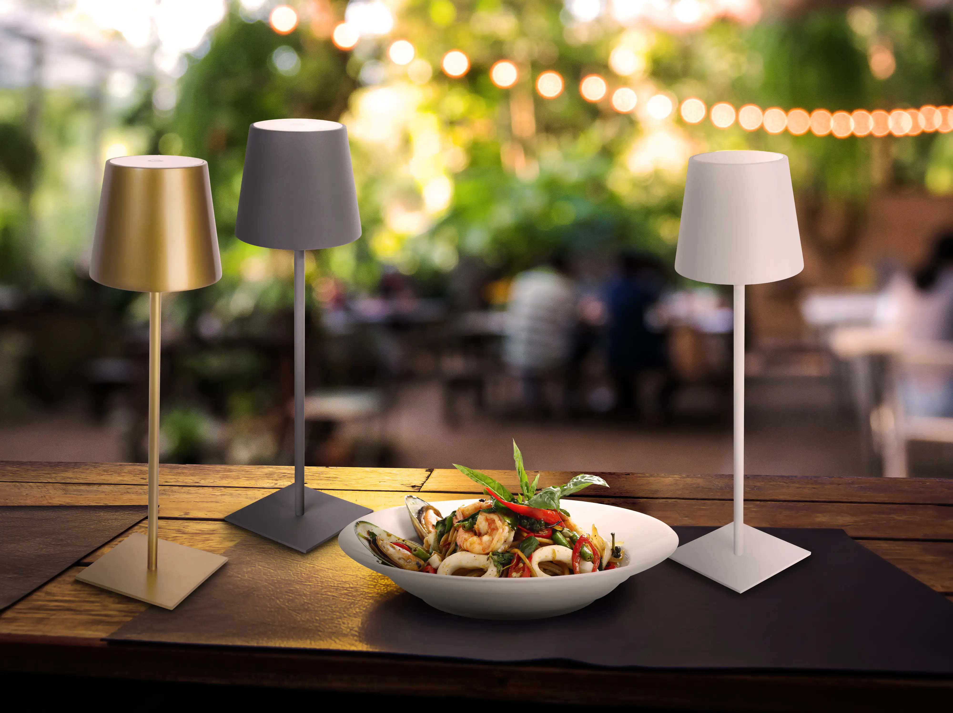 Näve Akku-Tischleuchte Eda Touch Outdoor dimmbar Alu 3 W IP54 Näve Akku-Tischleuchte Eda Touch Outdoor dimmbar Alu 3 W IP54