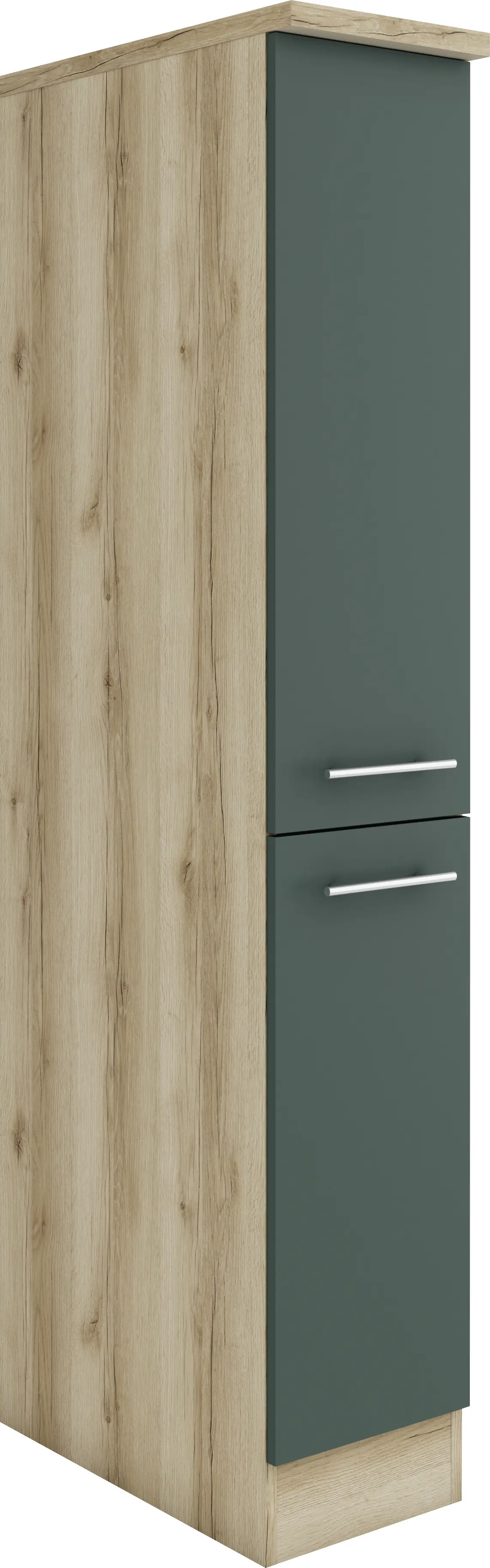 Optifit Apothekerschrank Savona 405 steingrün/eiche 30 cm