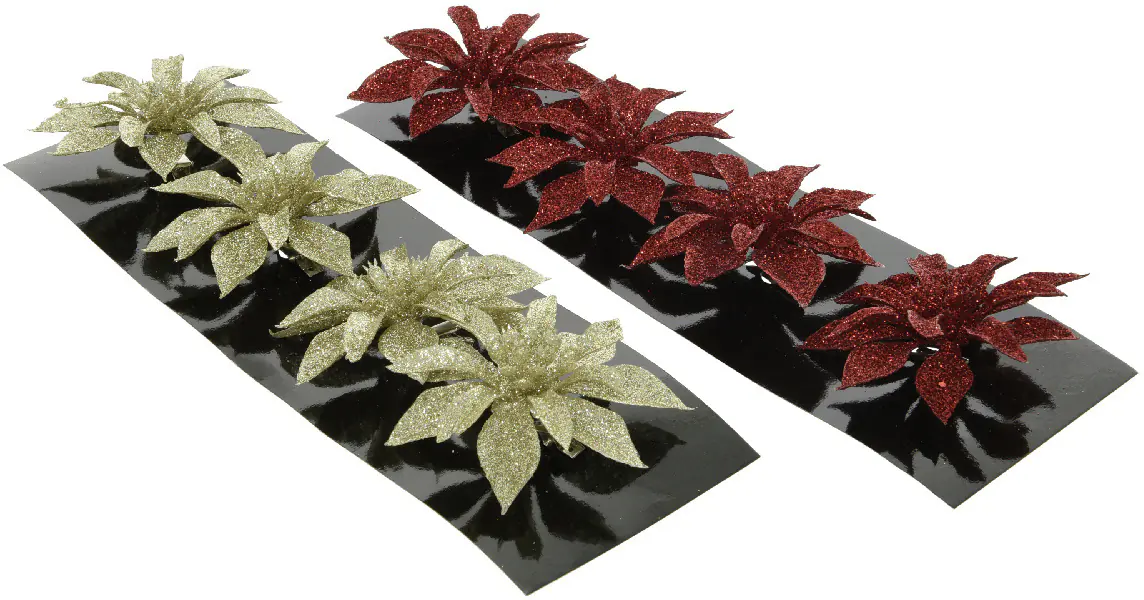Kaemingk Weihnachtsblume Poinsettia Ø 8 cm verschiedene Farben Kaemingk Weihnachtsblume Poinsettia Ø 8 cm verschiedene Farben