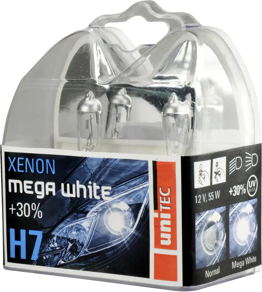 Unitec Scheinwerferlampe H7 Xenon Mega White 12V 55W