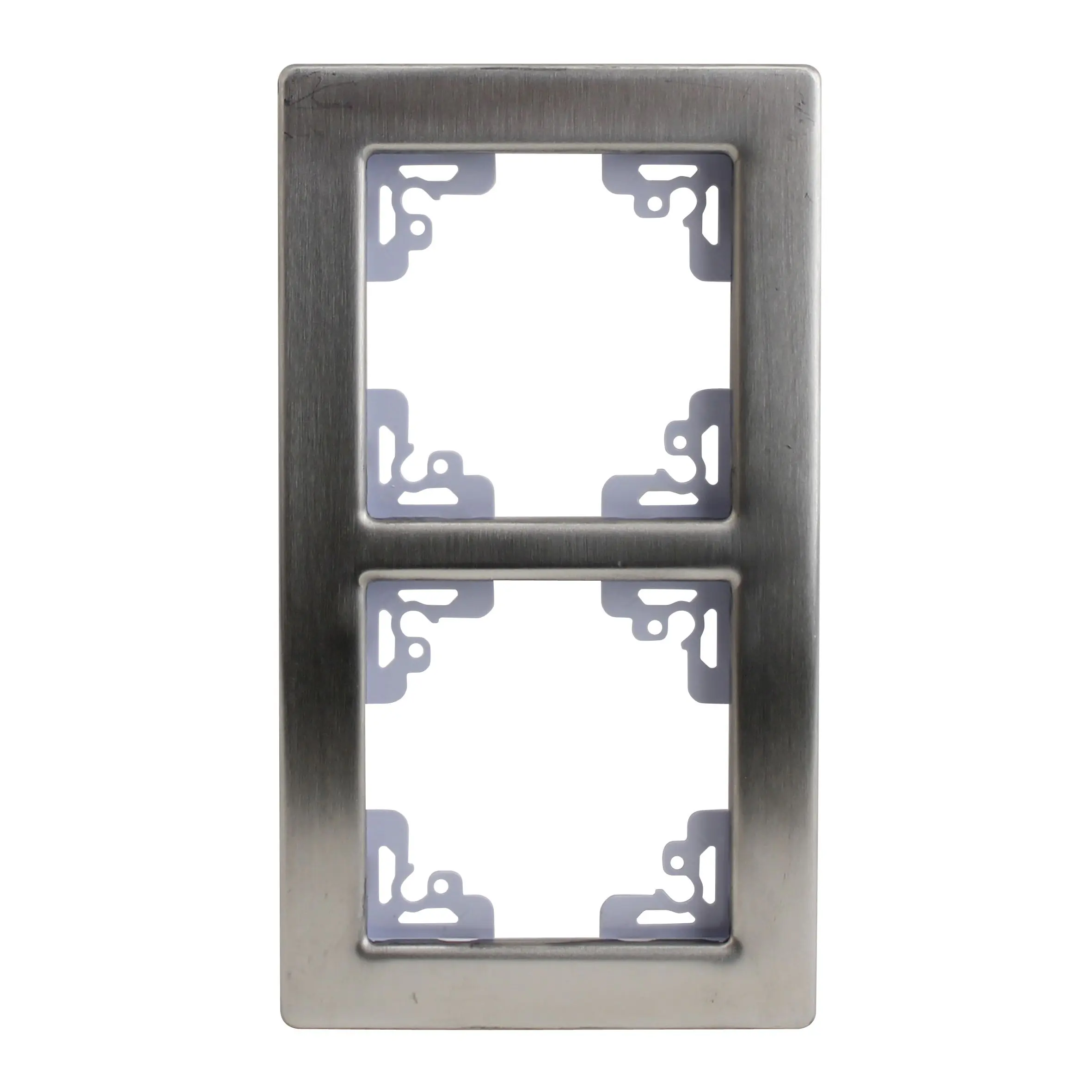 Unitec Abdeckrahmen Melbourne 2-fach aluminium