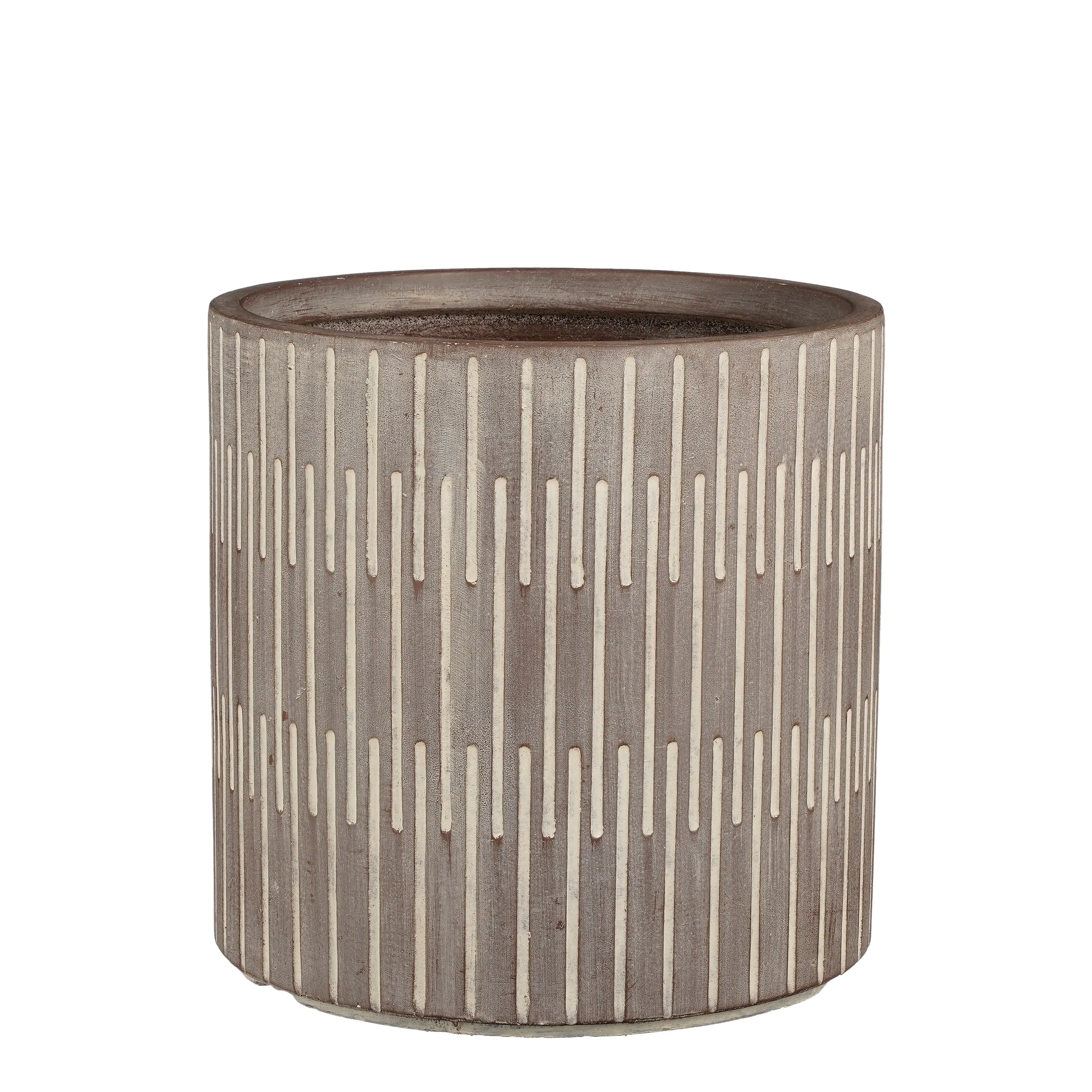 Mica Decorations Pflanztopf Oslo Topf Ø 37 x 36,5 cm dunkelbraun