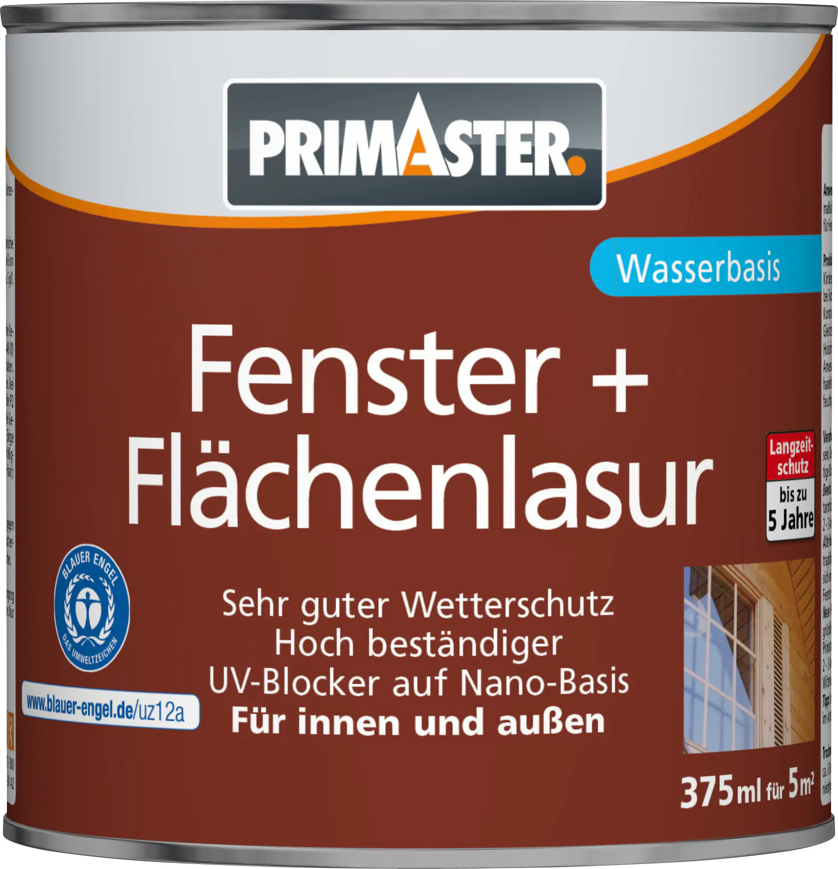 Primaster Fenster und Flächenlasur 375 ml farblos