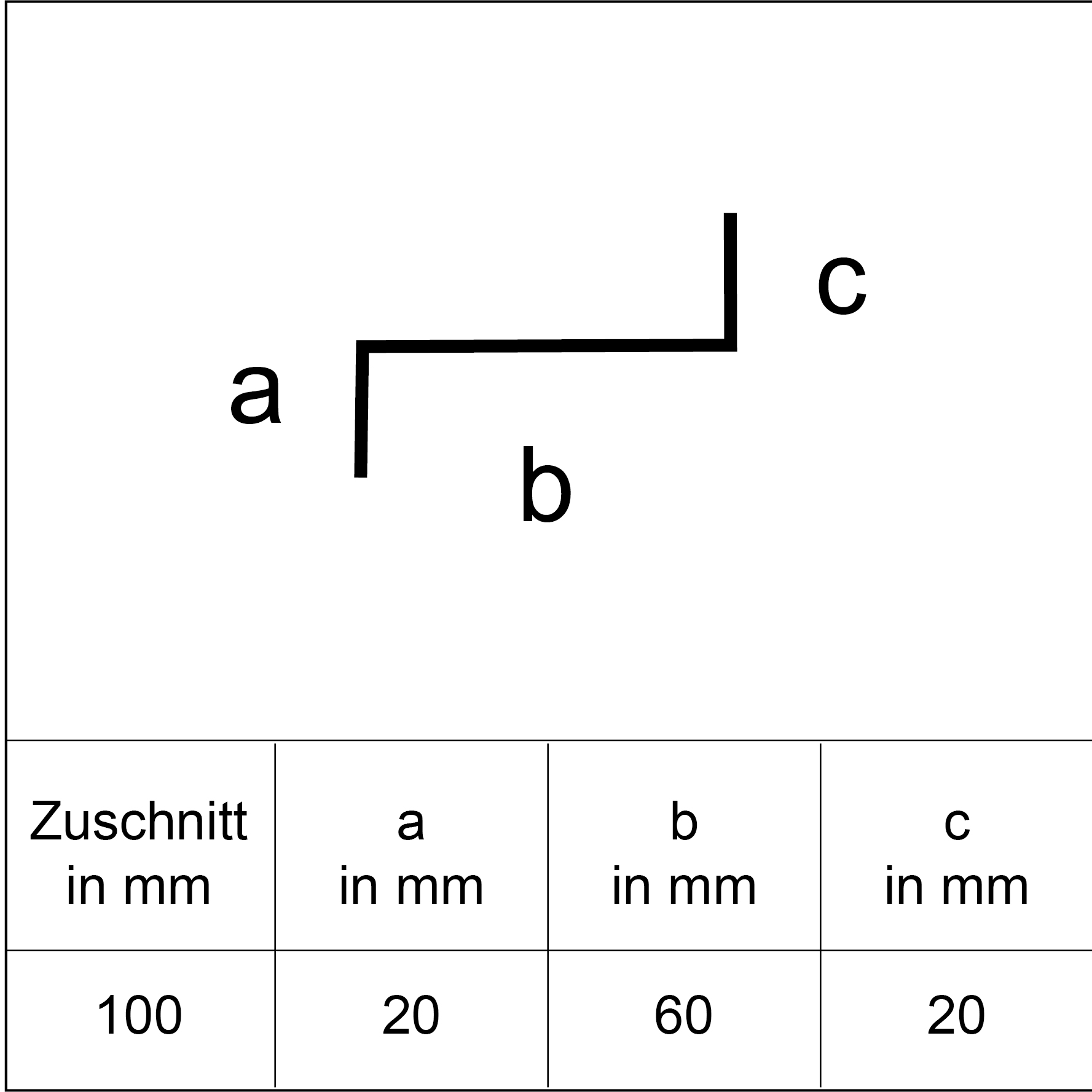 Sarei Z-Profil HG7 2000 x 60 x 20 mm natur