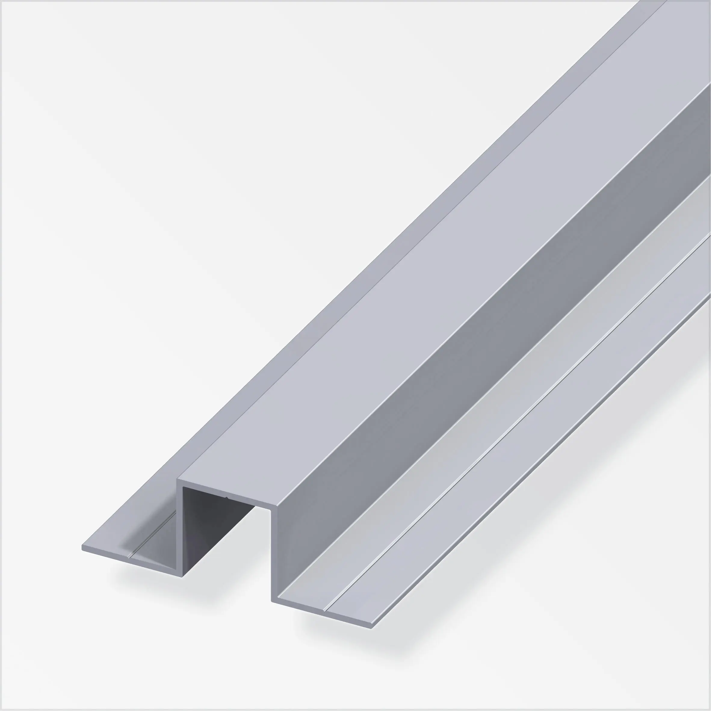 alfer Quadrat-U, 2 Schenkel 180º 1 m, 19.5 x 55.5 x 1.5 mm Alu roh blank alfer Quadrat-U, 2 Schenkel 180º 1 m, 19.5 x 55.5 x 1.5 mm Alu roh blank