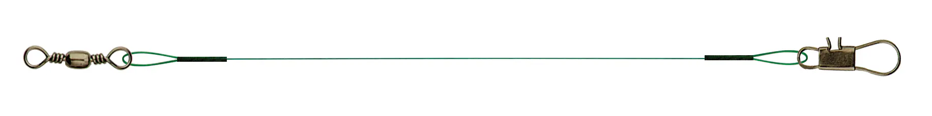 Paladin Stahlvorfach Wirbel Gr. 8 + Karabiner 9 kg / 50cm 6 Stück