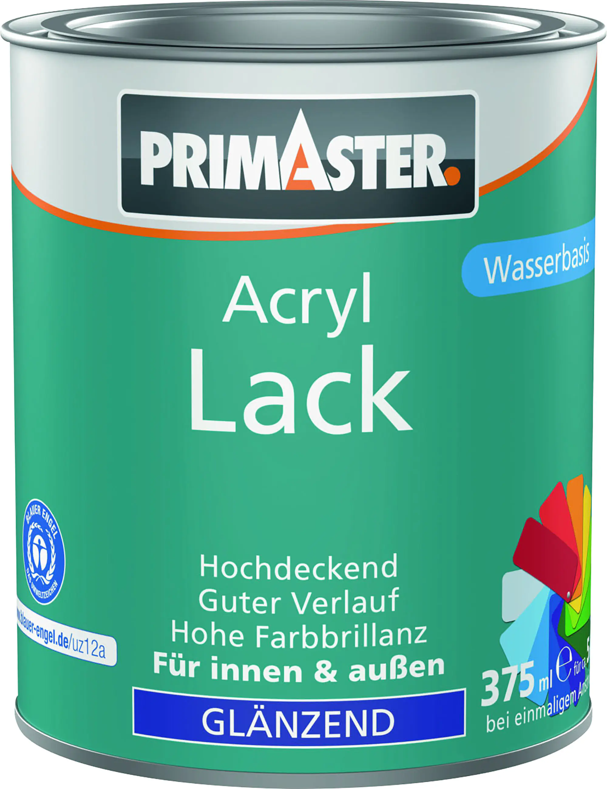 Primaster Acryl Lack tiefschwarz glänzend 375 ml
