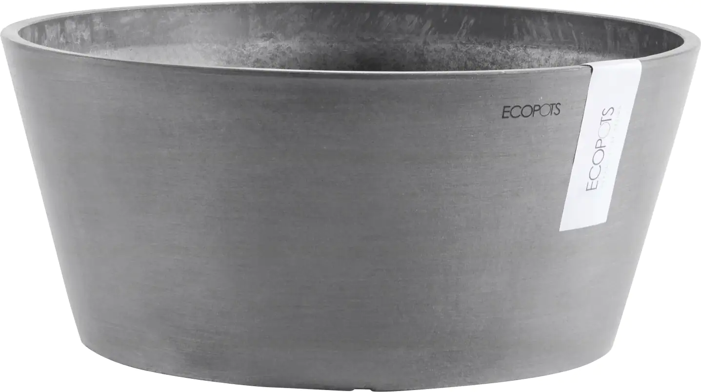 Ecopots Pflanztopf Frankfurt Ø 50 x 25 cm grau Ecopots Pflanztopf Frankfurt Ø 50 x 25 cm grau
