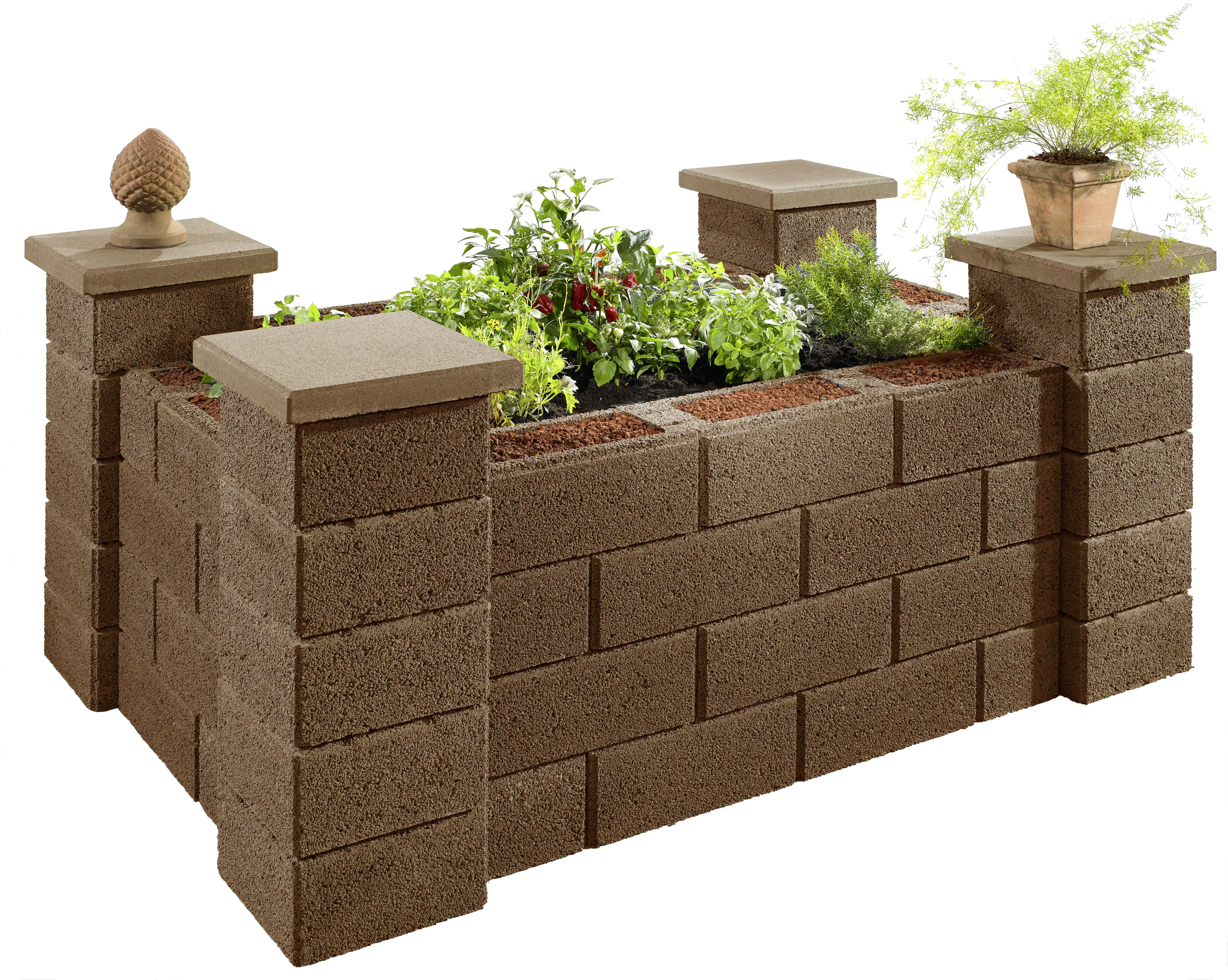 2077881026816_5 Kann Hochbeet-Set 5 Garten 230 x 150 x 85 cm braun