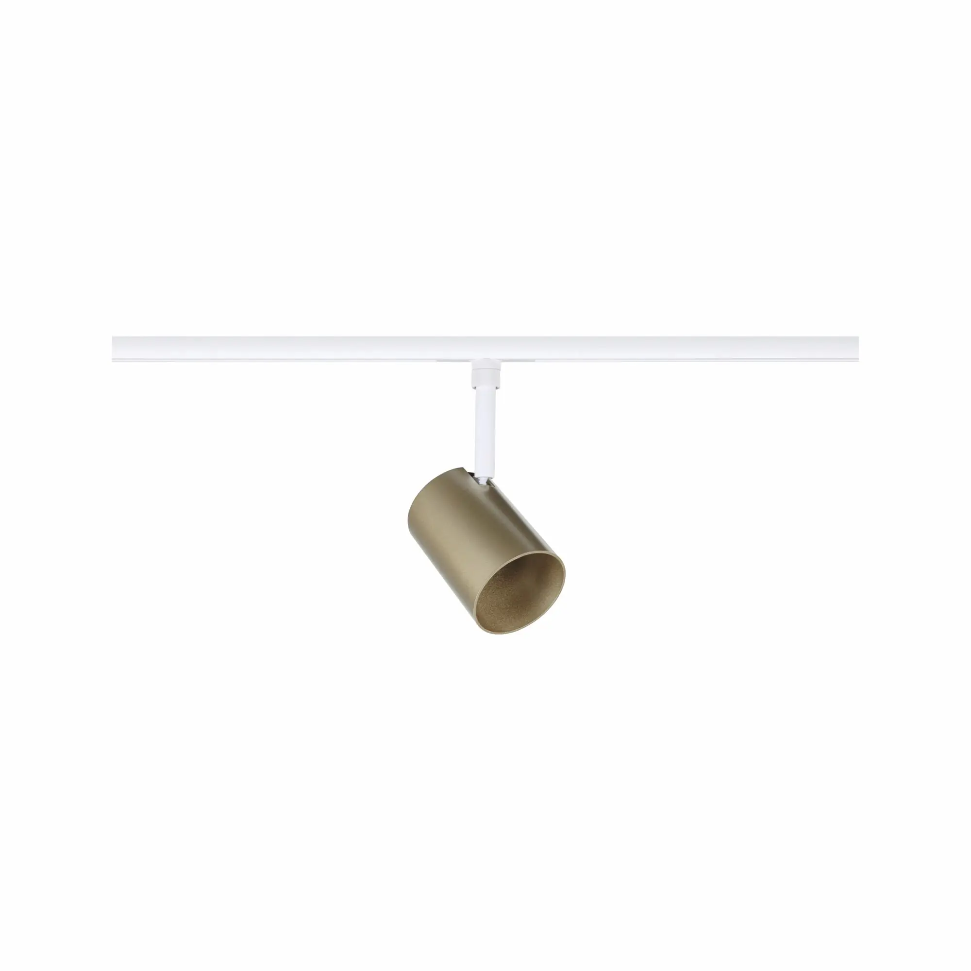 Paulmann URail Deckenleuchte 1er Spot Luxe Ø 6,5 x 14,5 cm signalweiß-gold matt