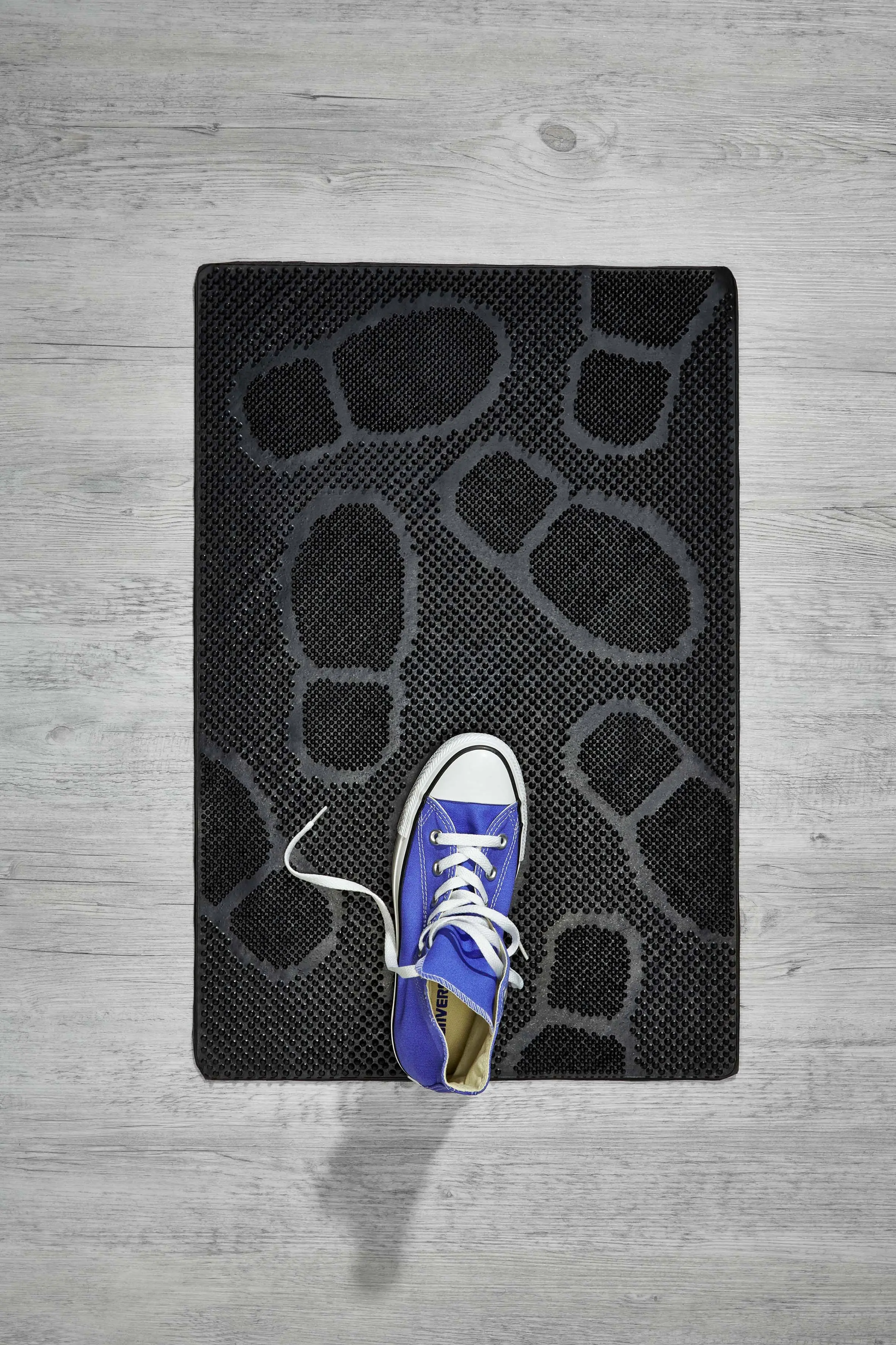 Fußmatte Step Füße schwarz, 40 x 60 cm