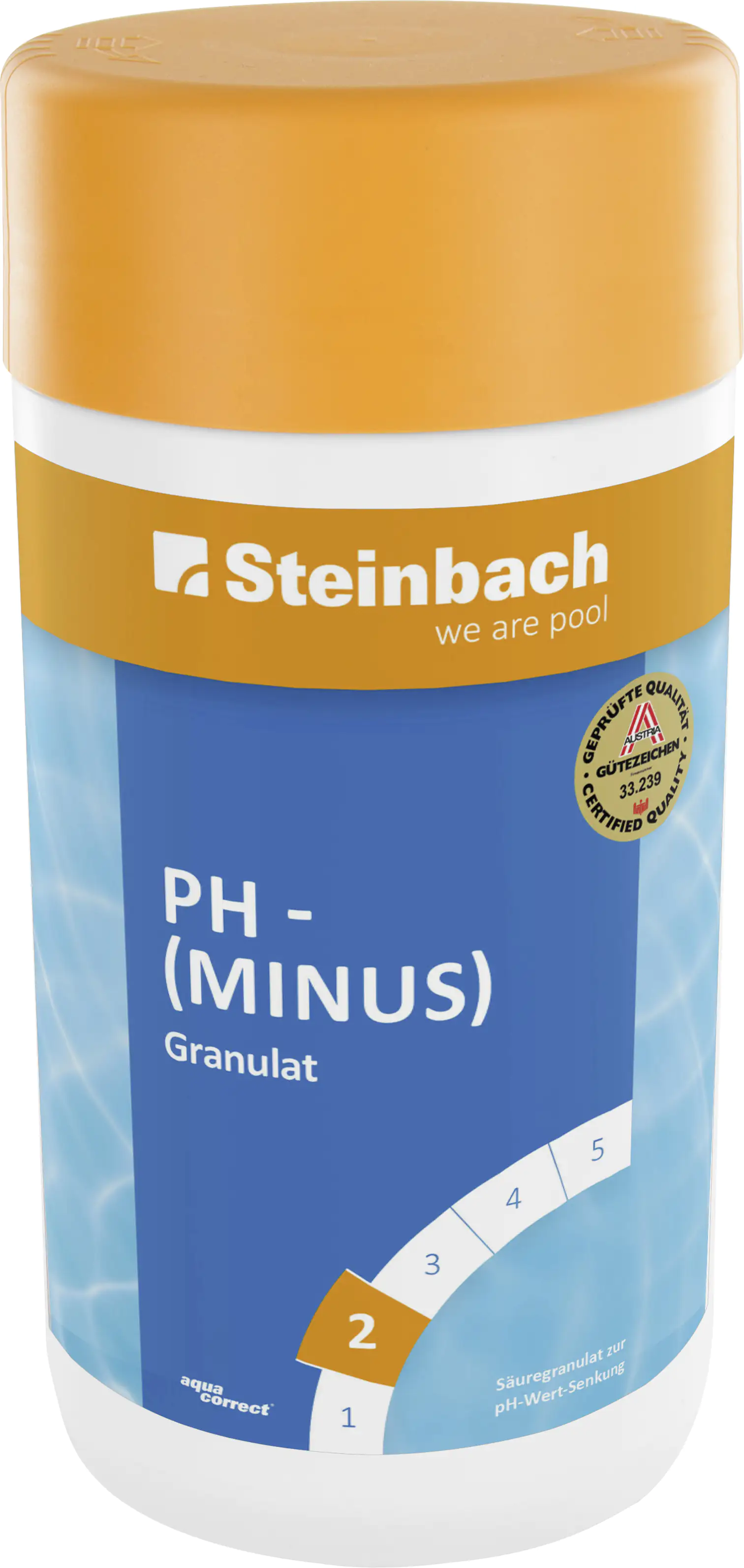 Steinbach Poolpflege pH-Minus Granulat 1,5 kg, pH-Regulierung