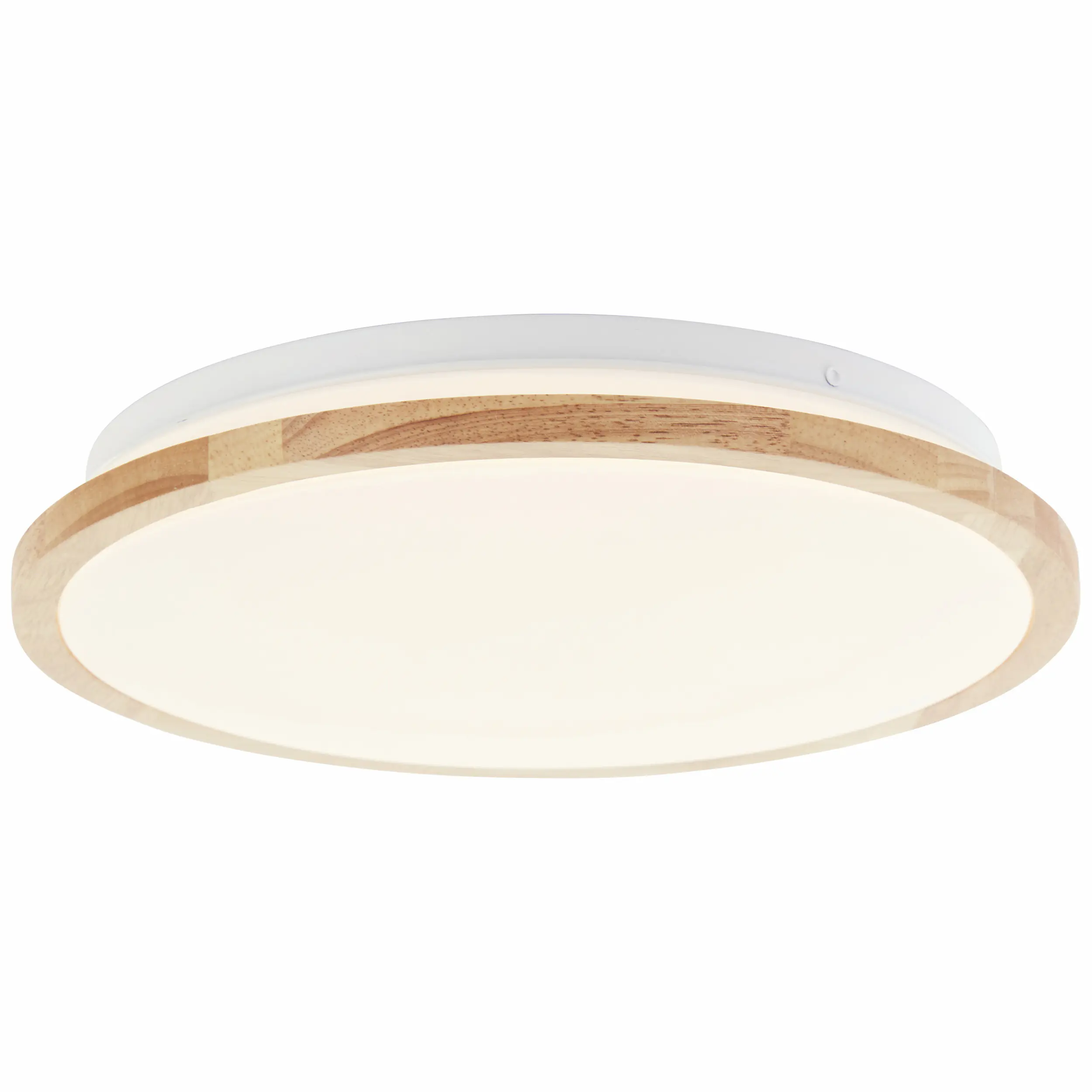 Brilliant LED Deckenleuchte Bario holz weiß 30 x 5,5 cm 18 W 