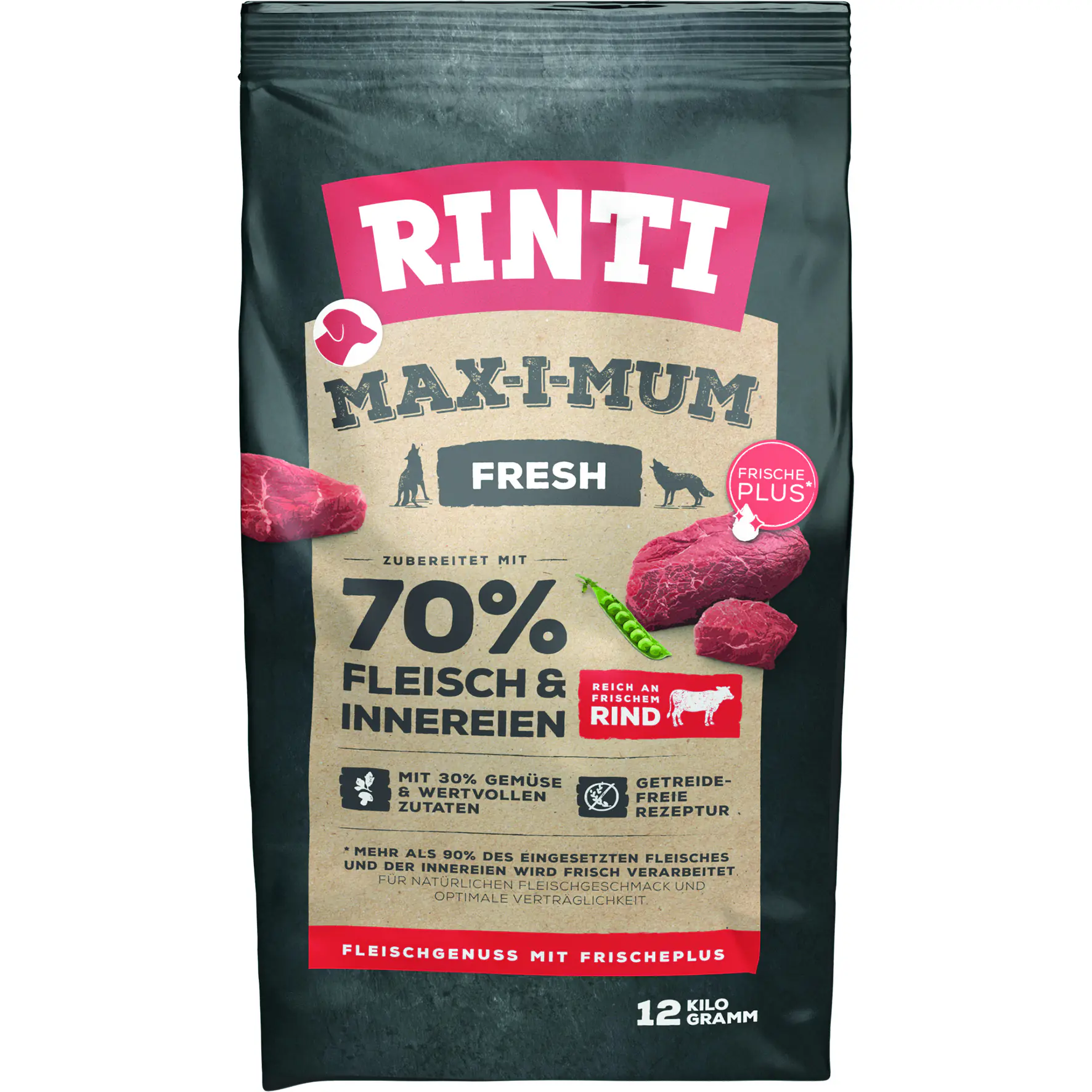 Rinti Max-i-Mum Hundetrockenfutter Adult 12 kg Rind