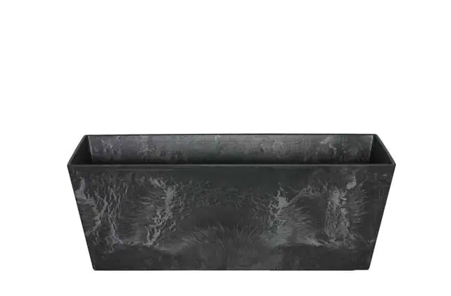 Artstone Blumenkasten Ella 55cm 17 x 17 cm, schwarz