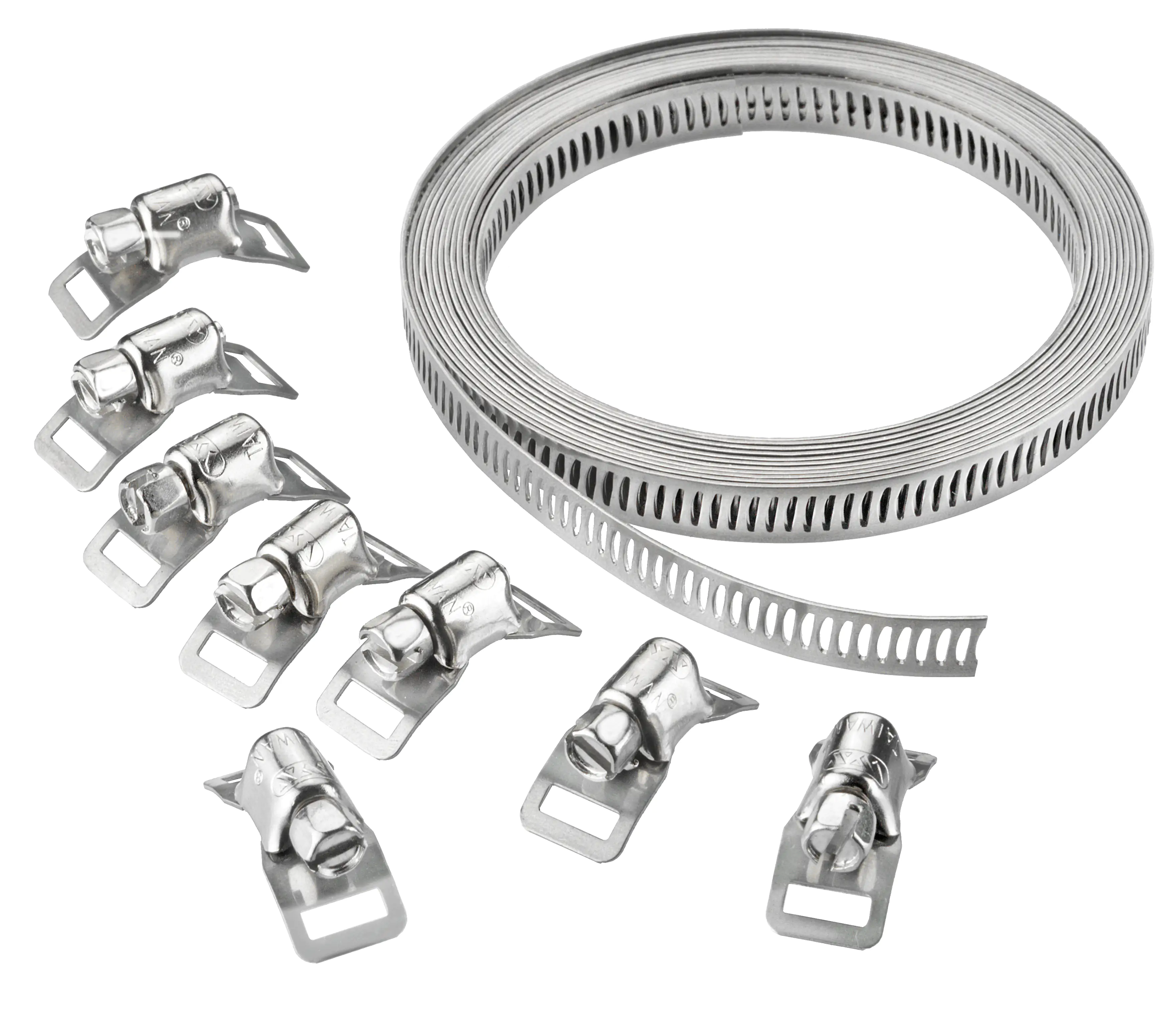 WERKZEYT Schlauchschellen Endlosband Edelstahl rostfrei, Breite: 8 mm, Länge: 3 m