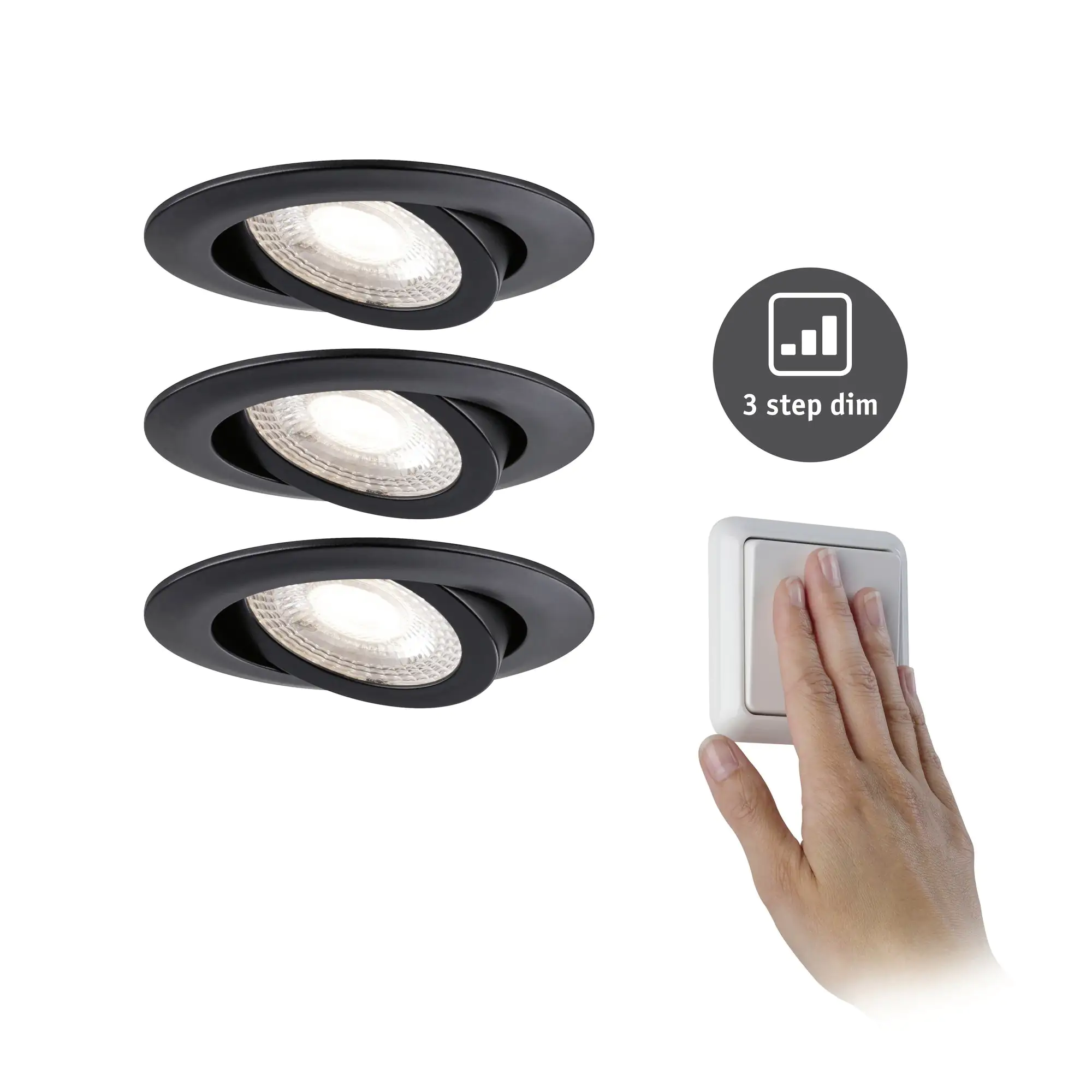 4000870929957_2740712 Paulmann LED Einbauleuchte schwarz schwenkbar