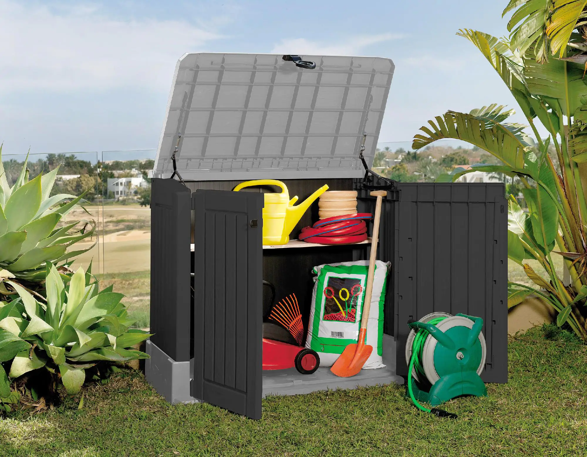 Tepro Garten-Aufbewahrungsbox 130 x 74 x 110 cm