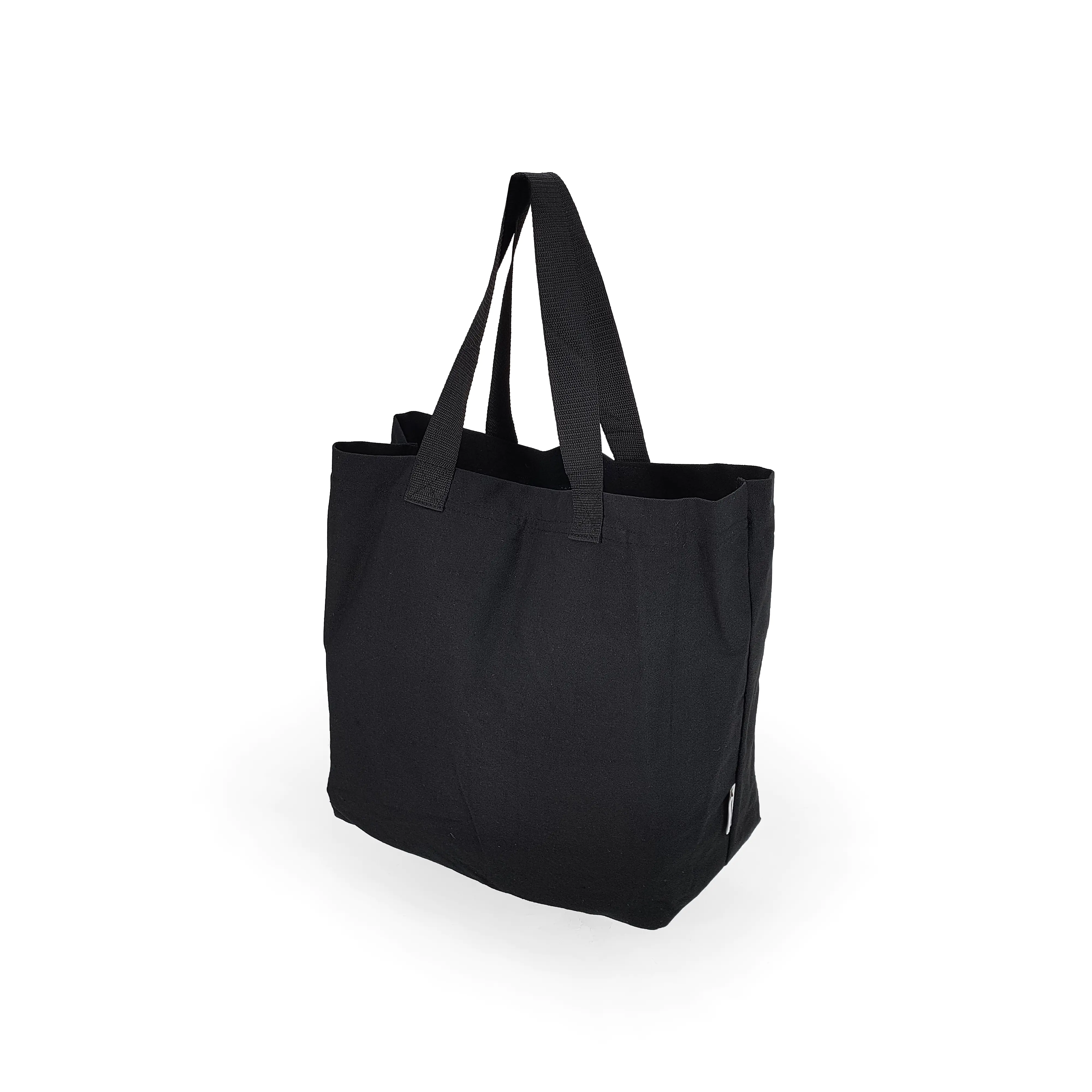 Einkaufstasche mit zwei Tragegriffen schwarz