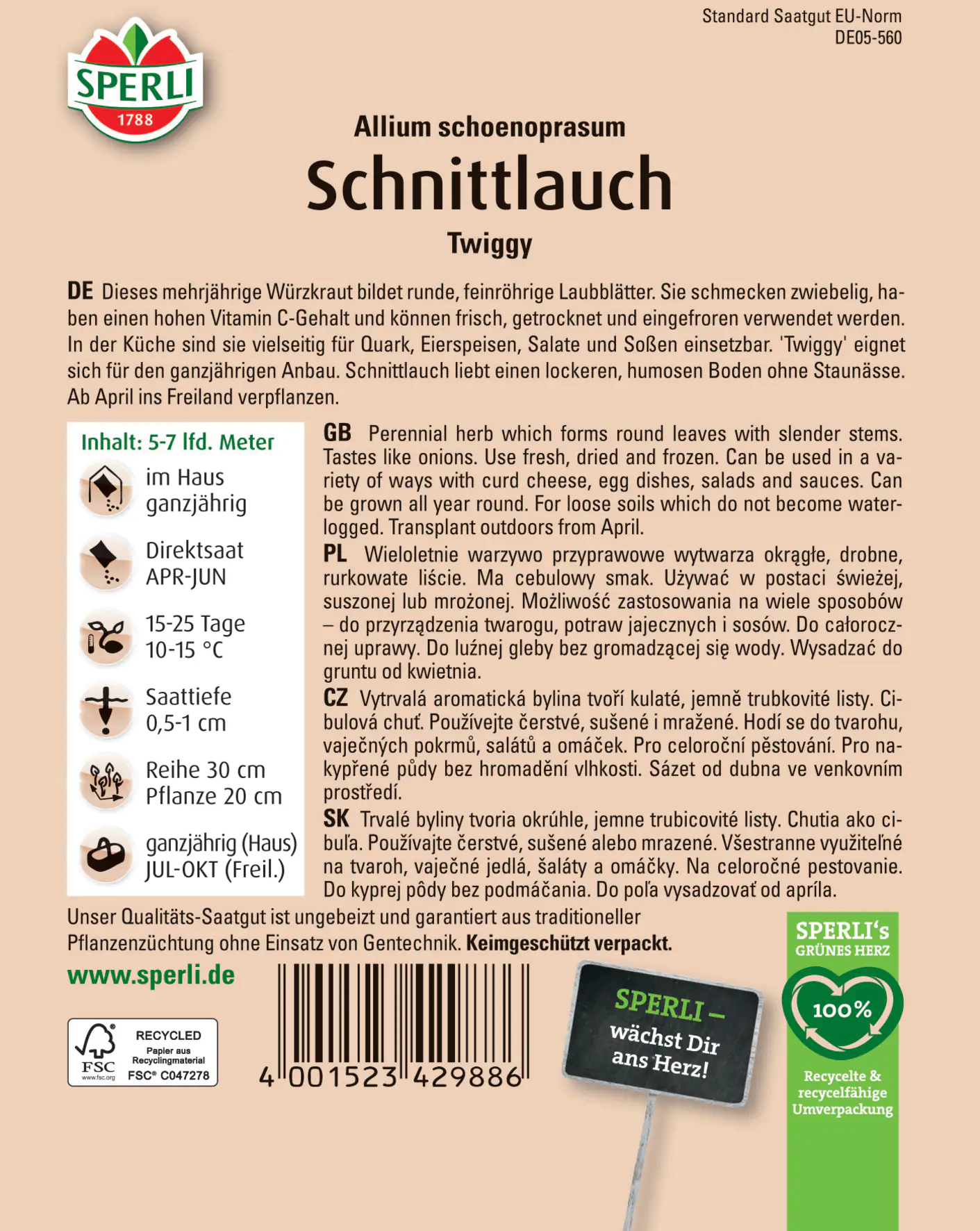 Sperli Schnittlauch Twiggy Sperli Schnittlauch Twiggy