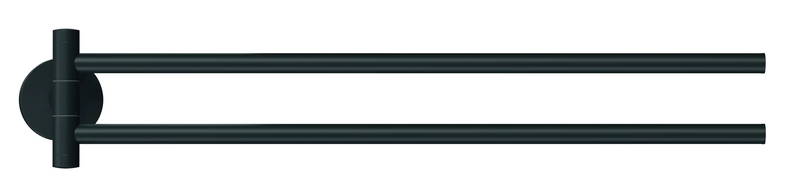 tesa Moon Black Handtuchhalter schwarz zweiarmig schwenkbar