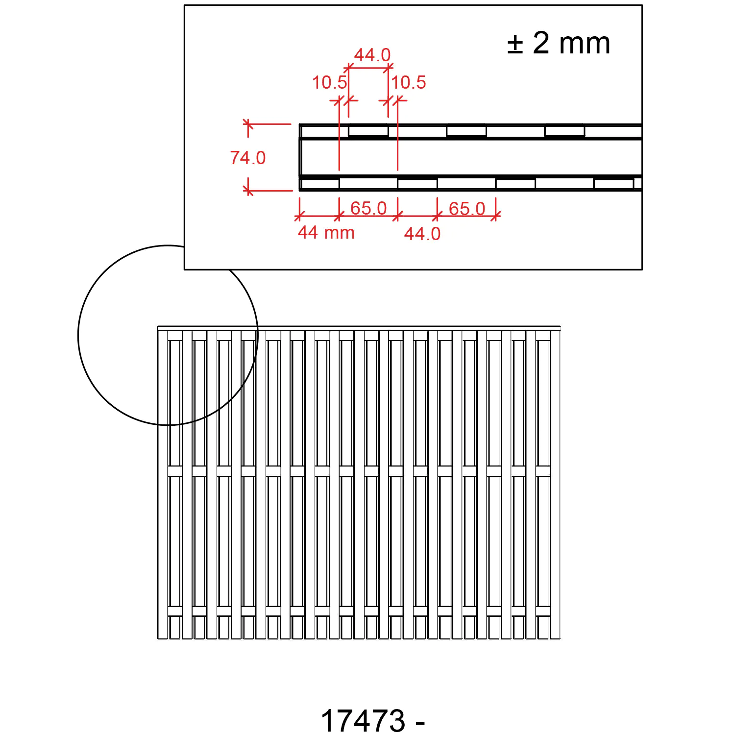 Plus Zaun Nagano 180 x 140 cm RAL 9010 Weiß