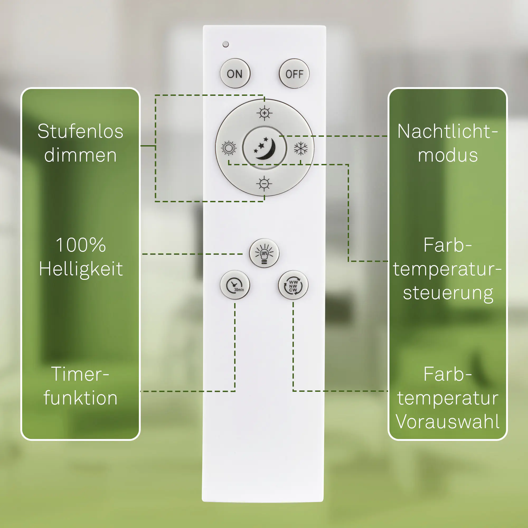 Briloner LED-Deckenleuchte Star Ø 48,5 cm weiß matt warmweiß-kaltweiß