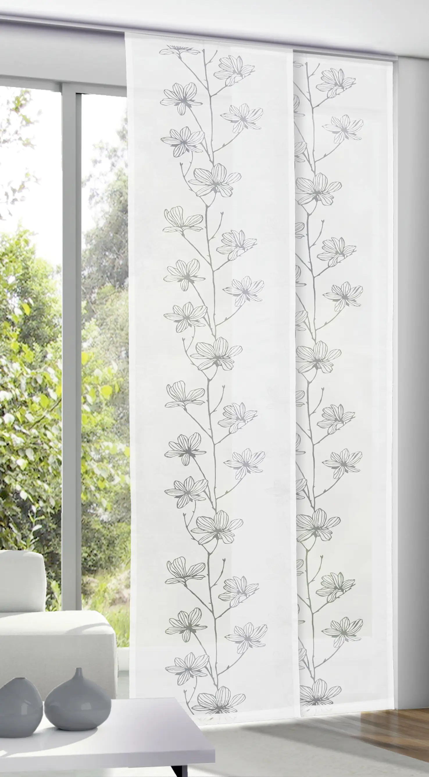 Neusser Collection Flächenvorhang weiß, 245 x 60 cm