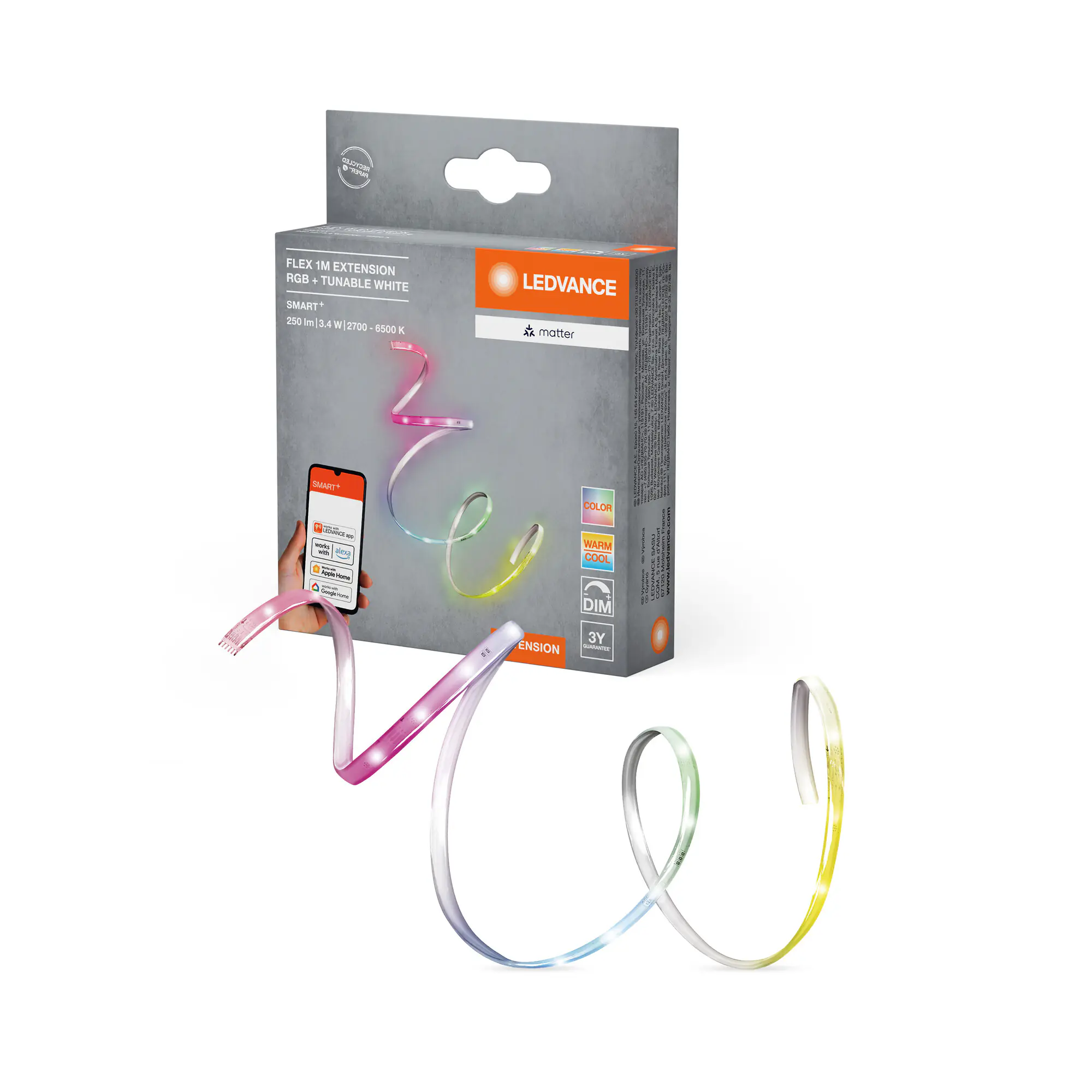 Ledvance LED-Stripe Matter Flex 1 m weiß 3,4 W dimmbar