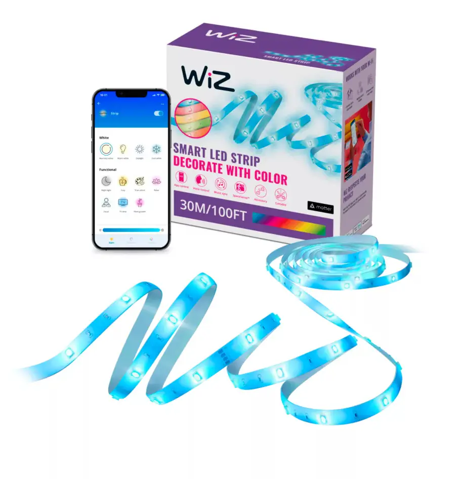 WiZ LED-Streifen RGB 20 m 36 W dimmbar