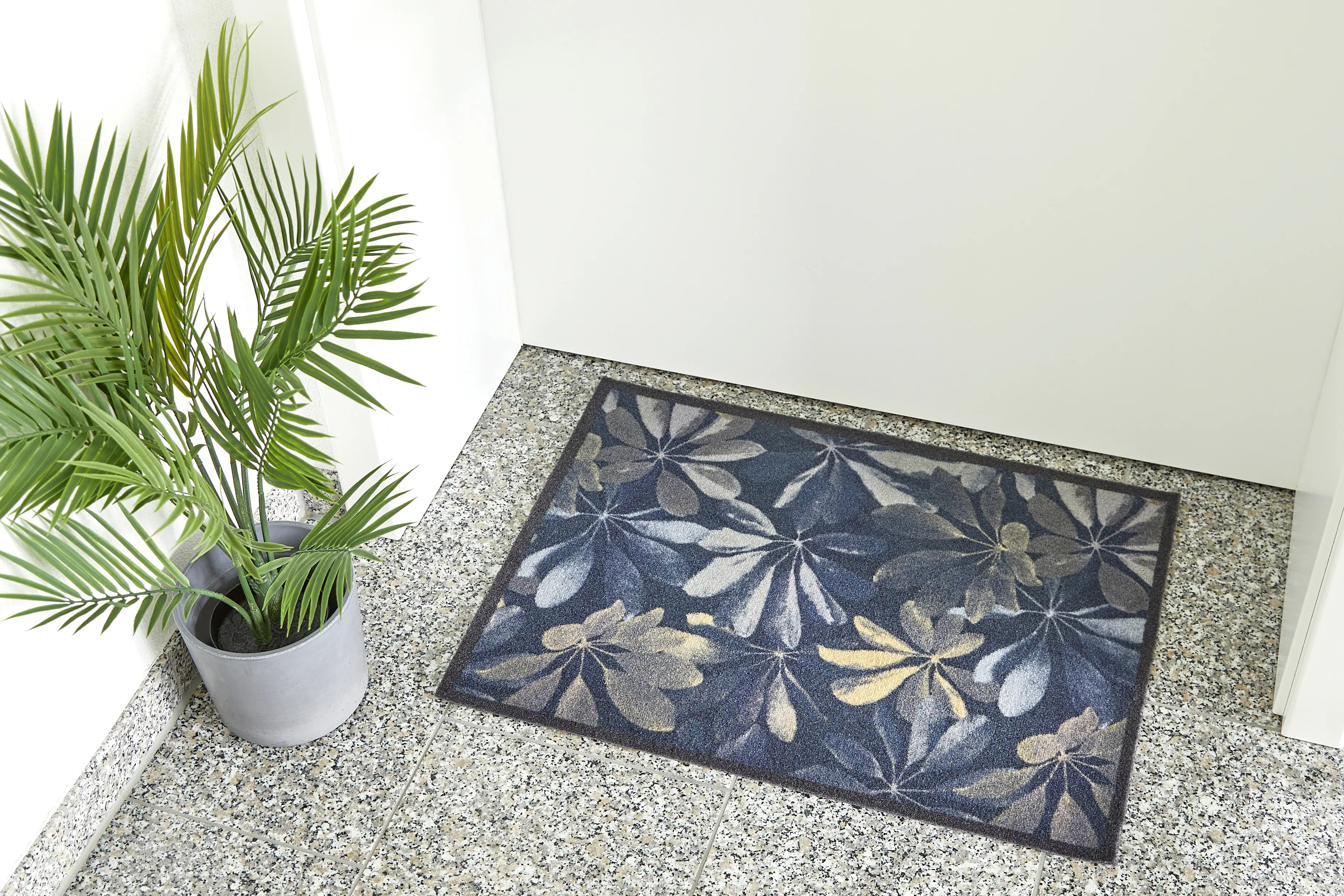 Fußmatte Alto 39 x 58 cm blau-gelb