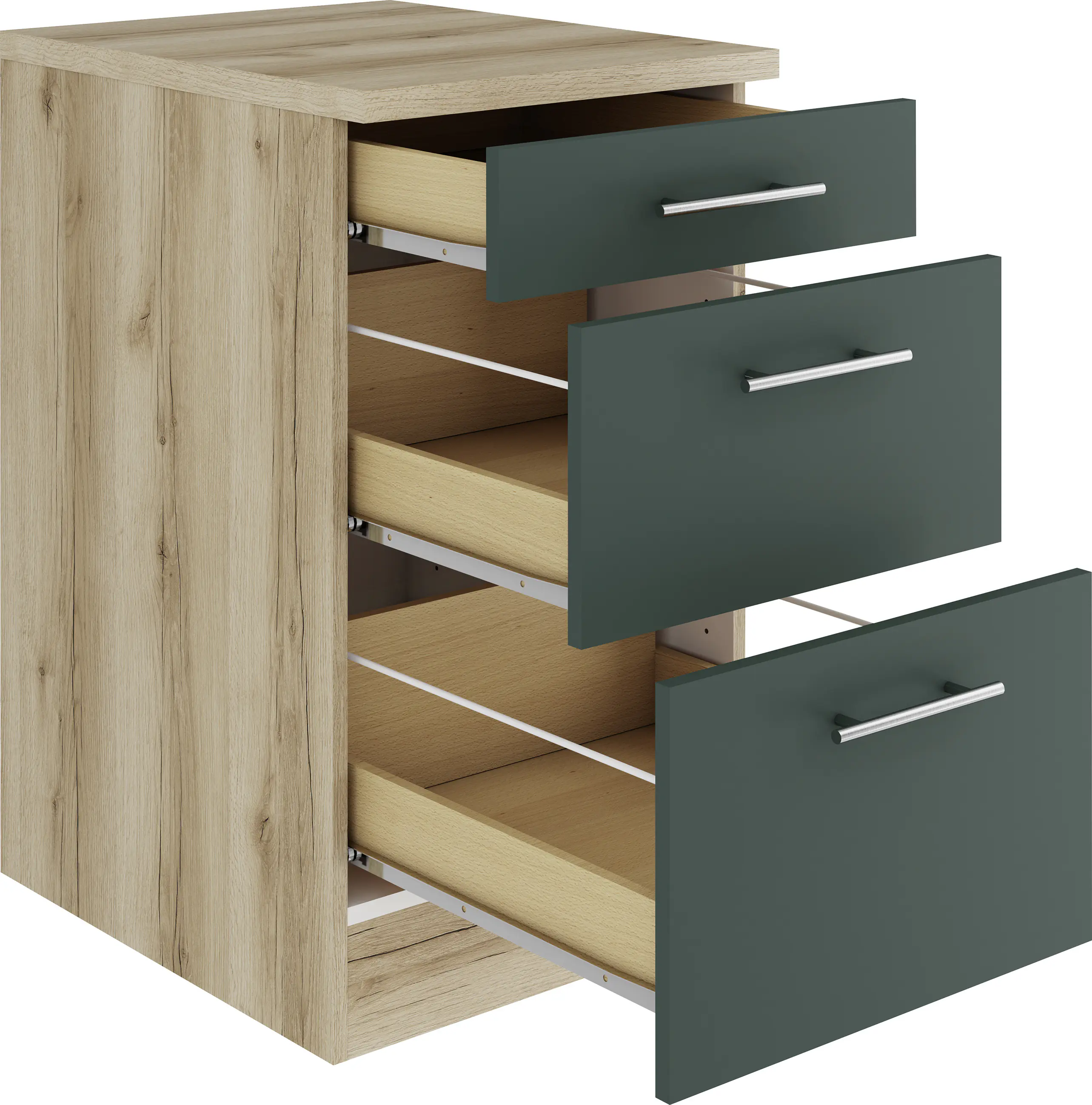 Optifit Unterschrank Savona 405 steingrün/eiche 50 cm