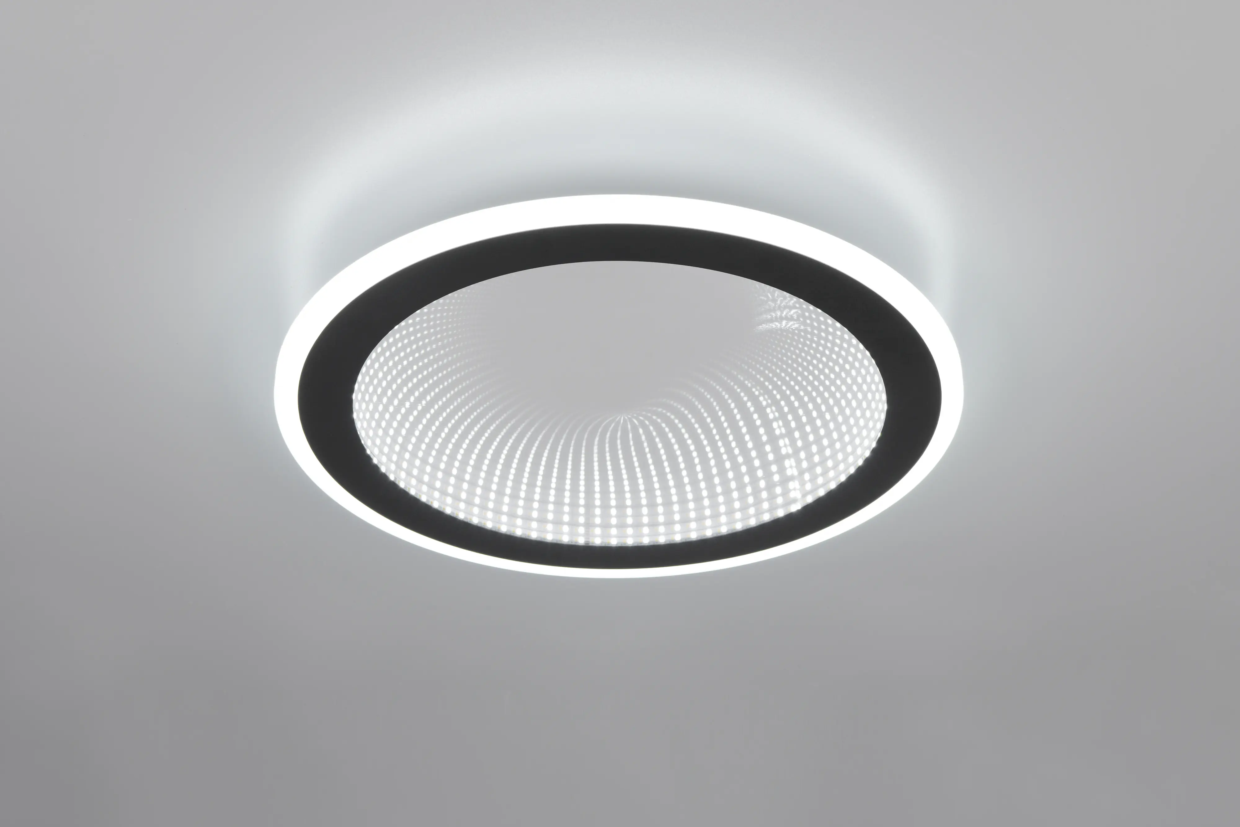 Reality LED Deckenleuchte Glace 21,5W schwarz Metall warmweiß-kaltweiß