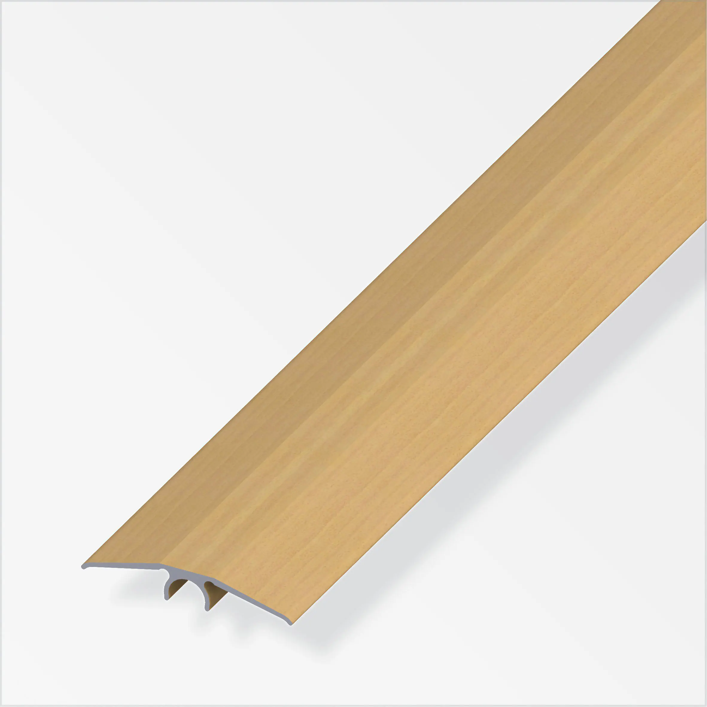 alfer Übergangs-Profil 1 m, 46 mm Aluminium beschichtet sublimiert buche alfer Übergangs-Profil 1 m, 46 mm Aluminium beschichtet sublimiert buche