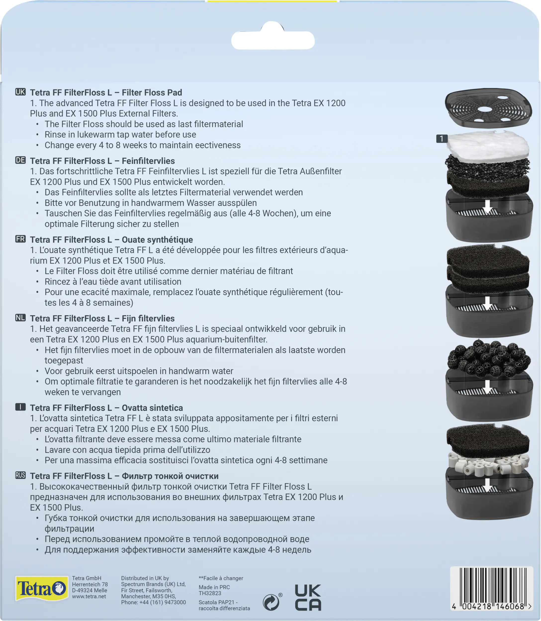 Tetra FF Feinfiltervlies EX 1200 L Tetra FF Feinfiltervlies EX 1200 L