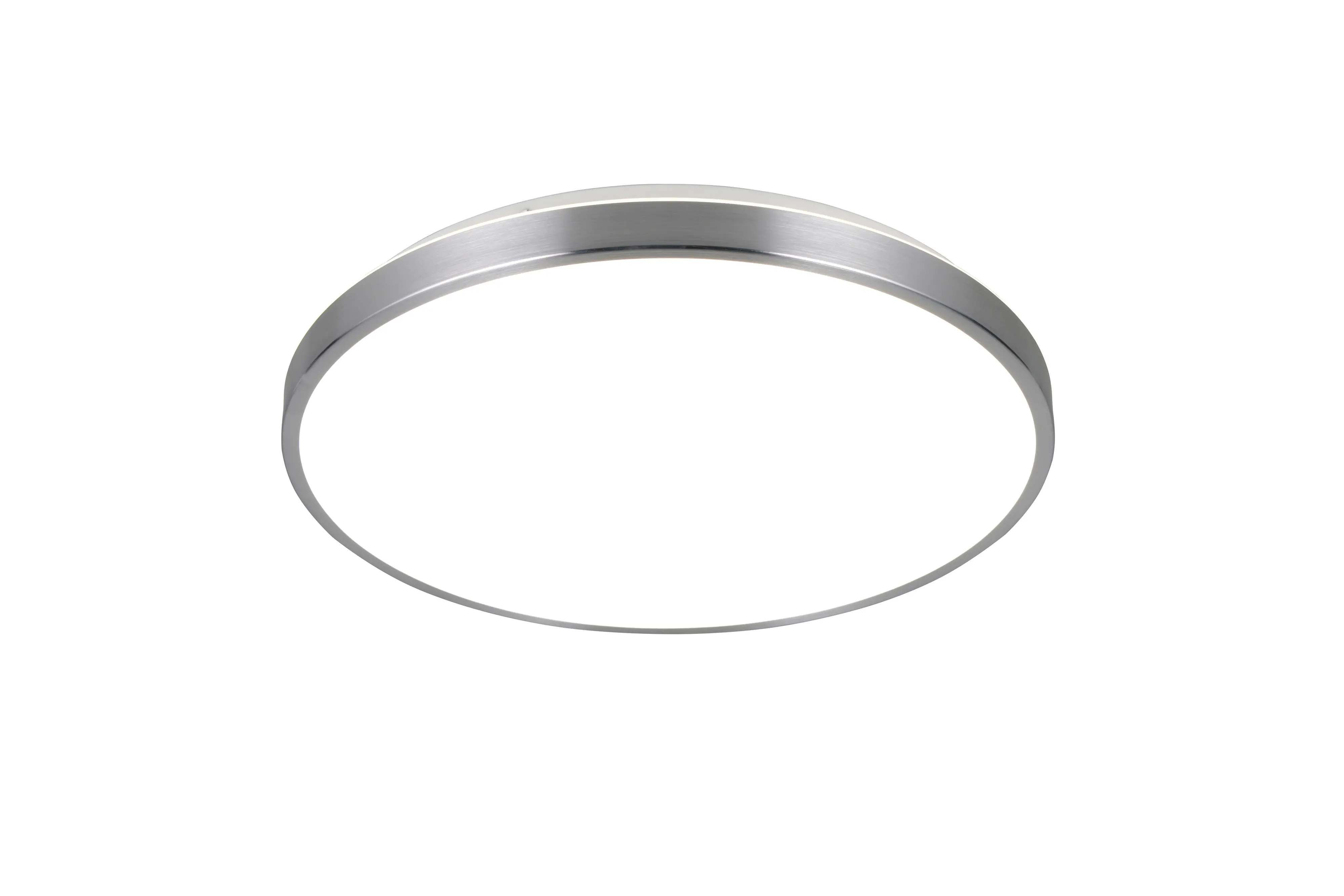 Reality LED-Deckenleuchte Anvi Ø38,5 cm Aluminium gebürstet neutralweiß