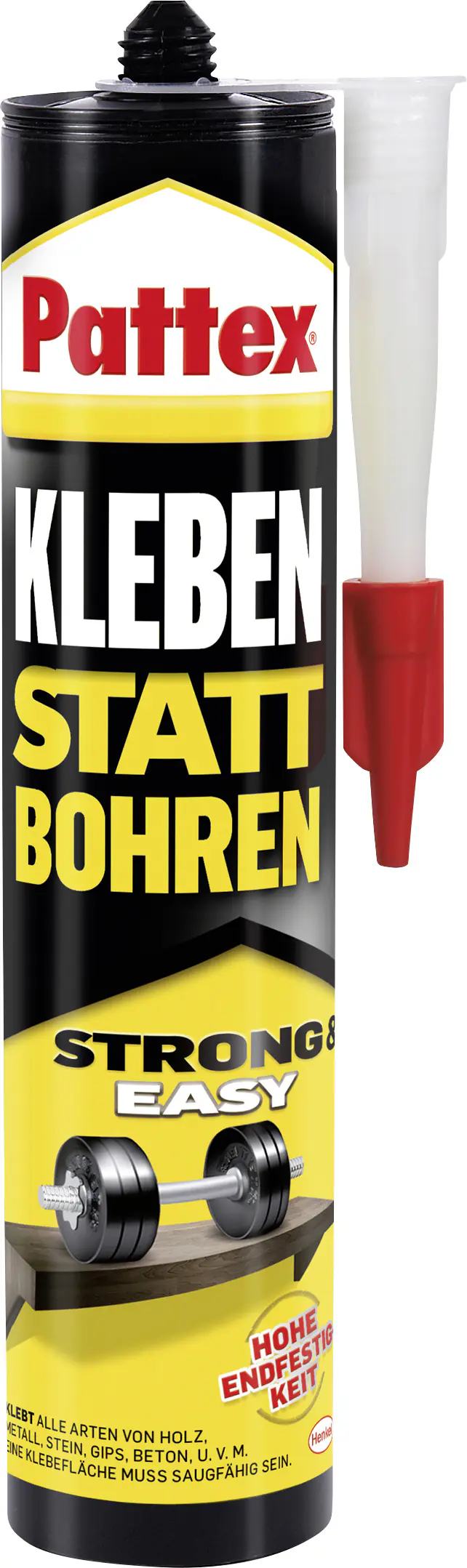 Pattex Kleben statt Bohren Montagekleber 400 g Kartusche, weiß
