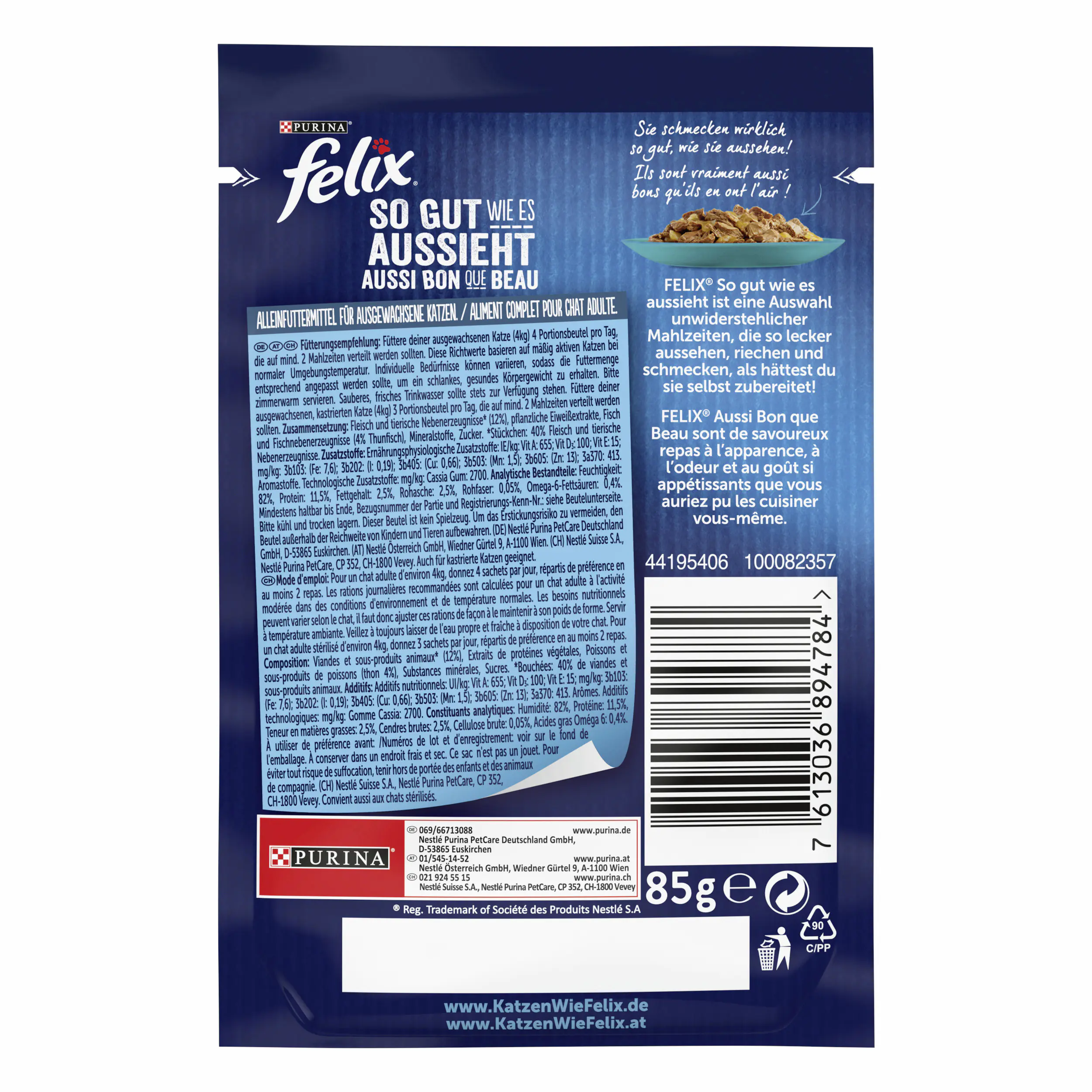 Felix So gut wie es aussieht in Gelee mit Thunfisch 85 g