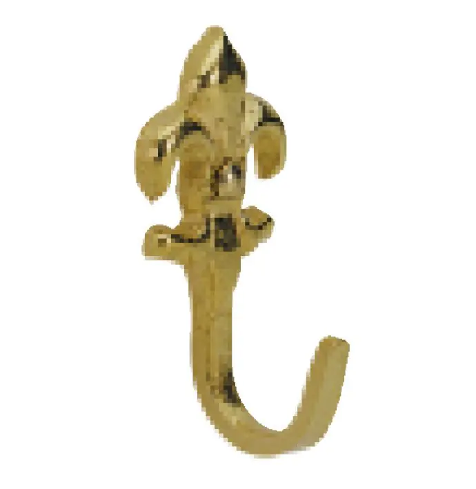 Hettich Zierhaken Zinkdruckguss 21 x 52 x 26 mm messing brüniert - 1 Stück