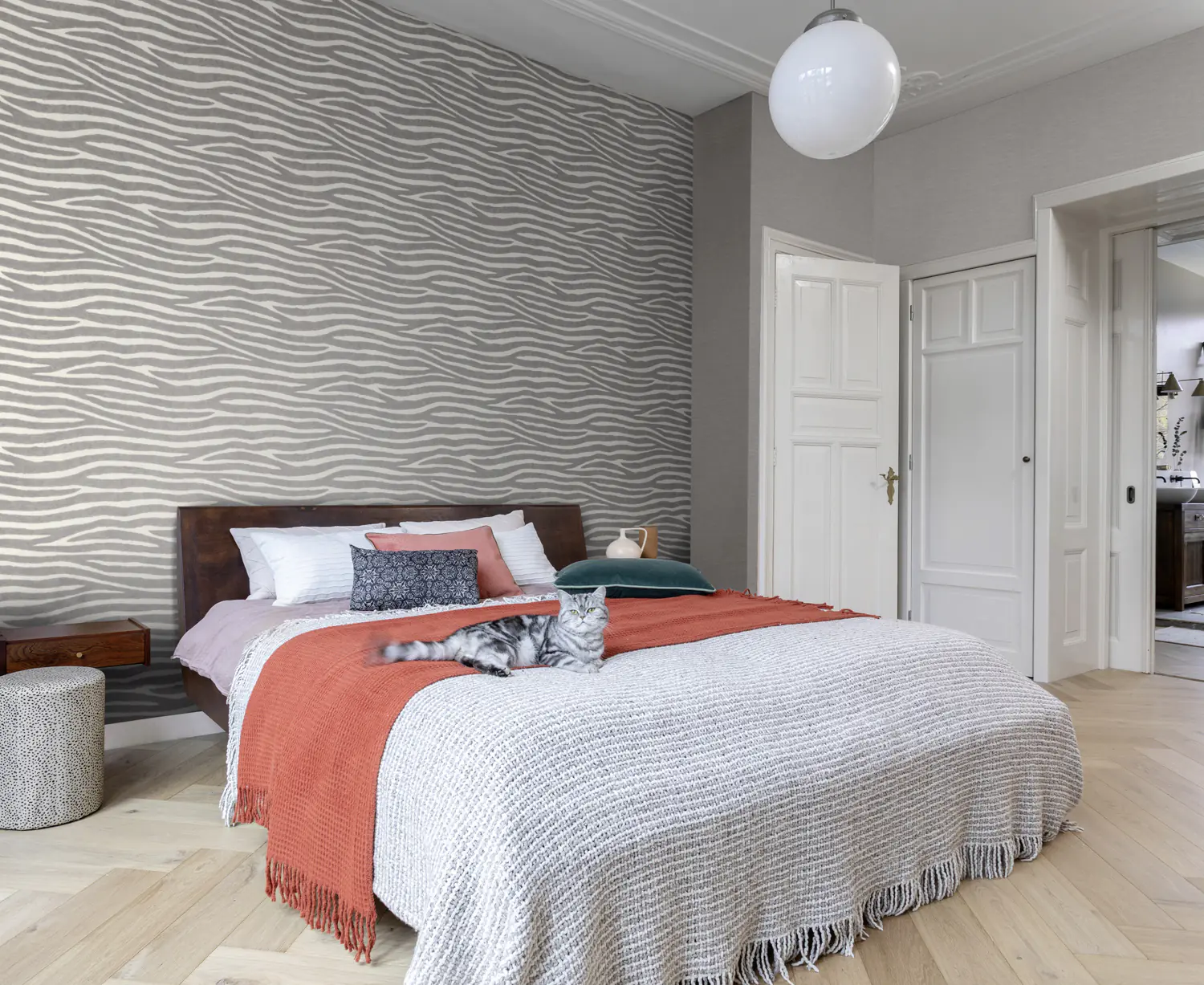 Rasch Vliestapete 751062 Grau-Hellgrau Uni 10,05 m x 0,53 m