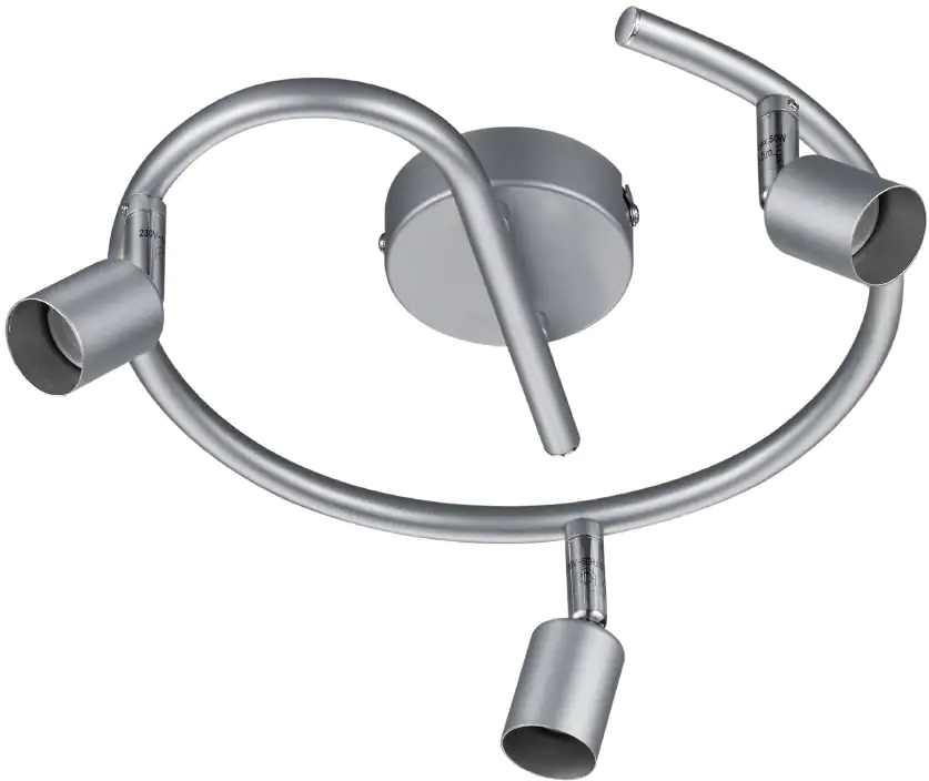 Reality Leuchten 3er Spot Paris titanfarbig