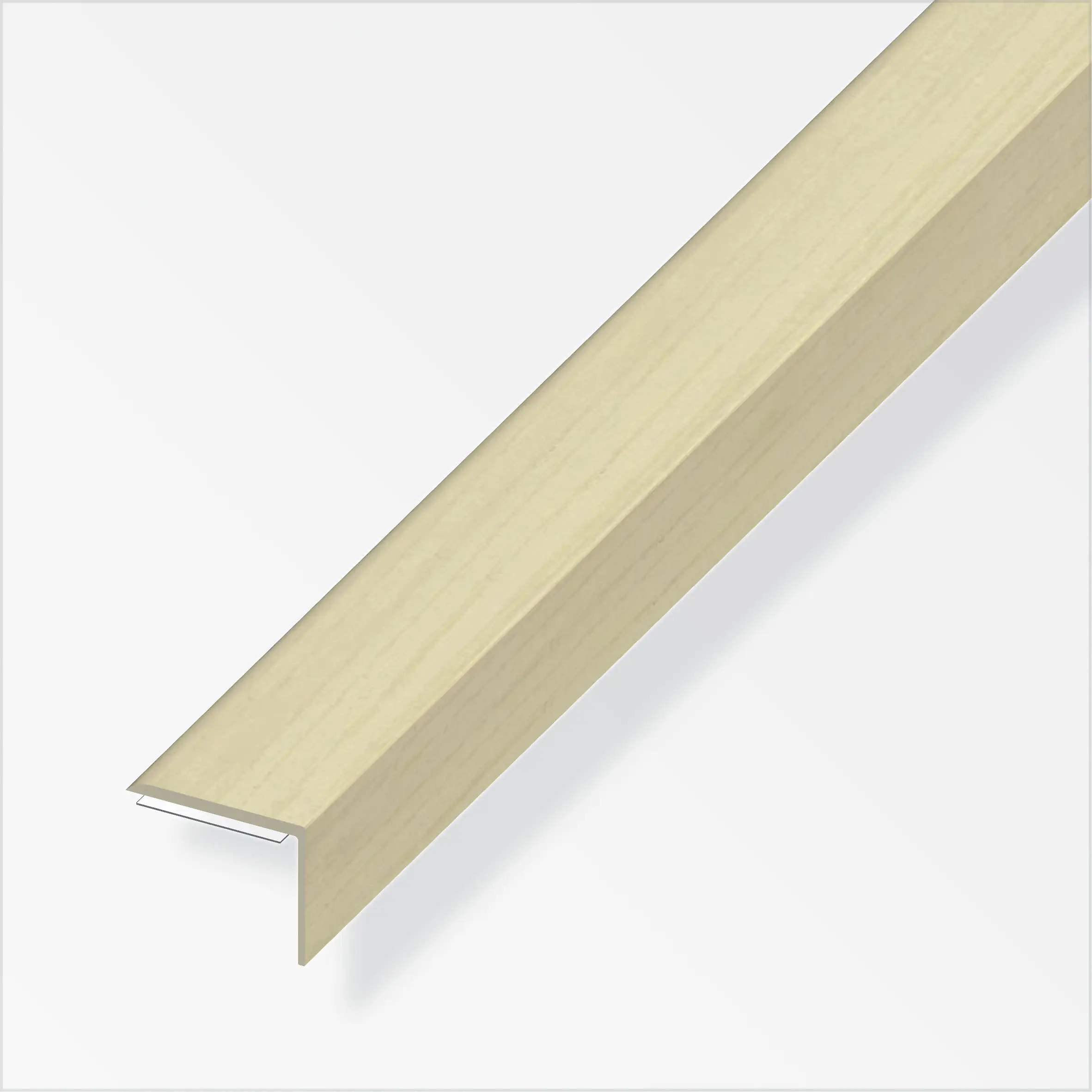 alfer Winkelprofil 1 m, 8 x 25 mm PVC (Kunststoff) Ahorn