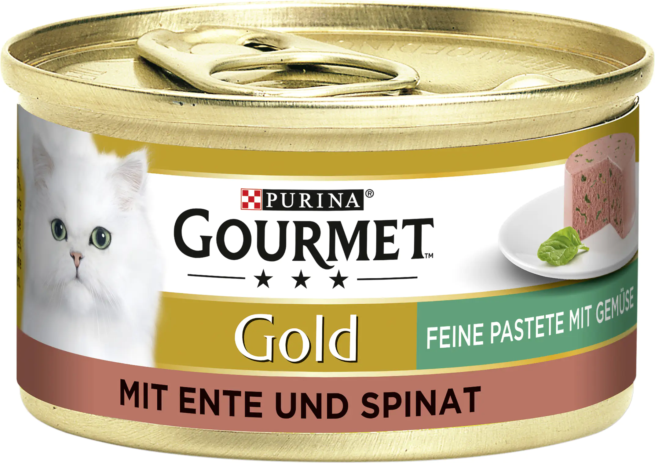 7613033523434 Gourmet Gold Feine Pastete mit Ente & Spinat 85 g