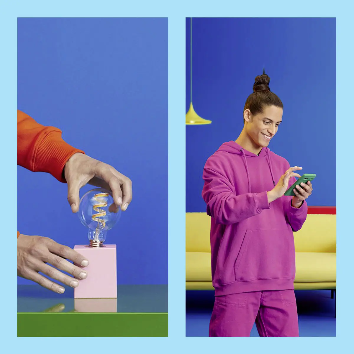 WIZ LED-Leuchtmittel Birnenform A67 E27 6,3W warmweiß bis kaltweiß smart RGB