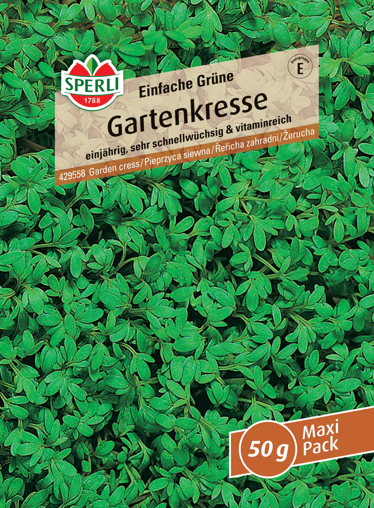 Sperli Gartenkresse Einfache Grüne MaxiPack 50 g Sperli Gartenkresse Einfache Grüne MaxiPack 50 g